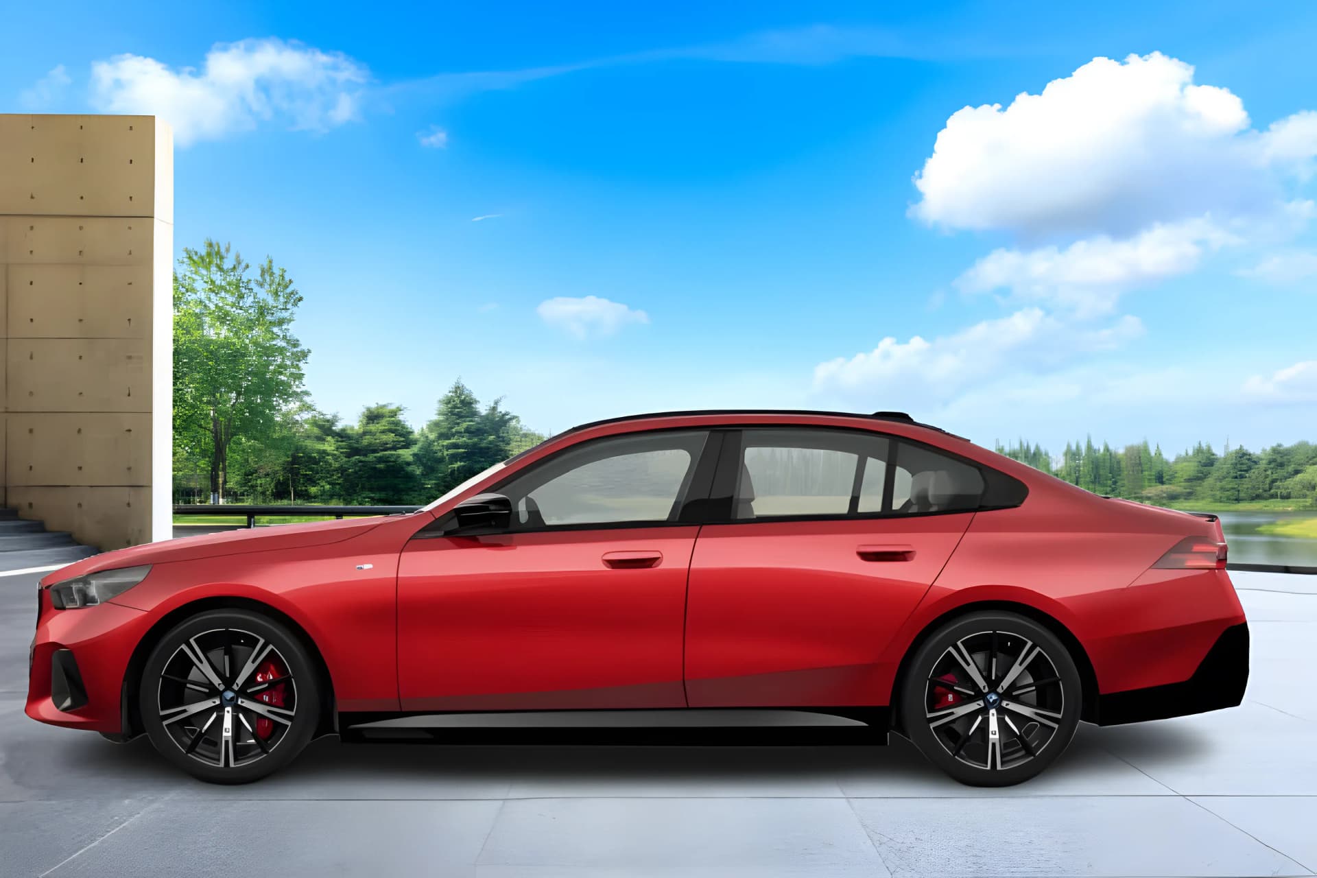 BMW i5 EV Left Side View