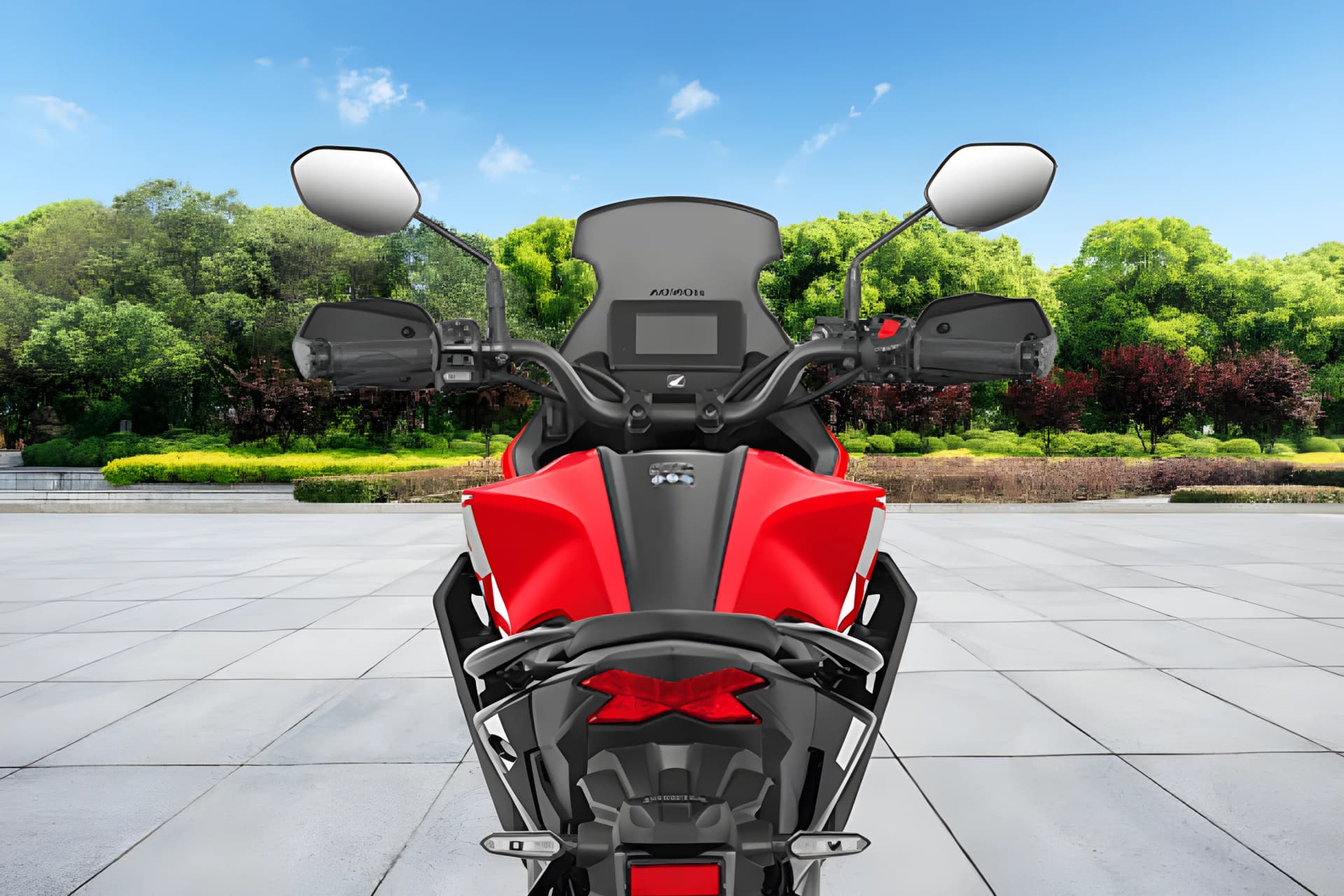 Honda NX 200 Mirror View