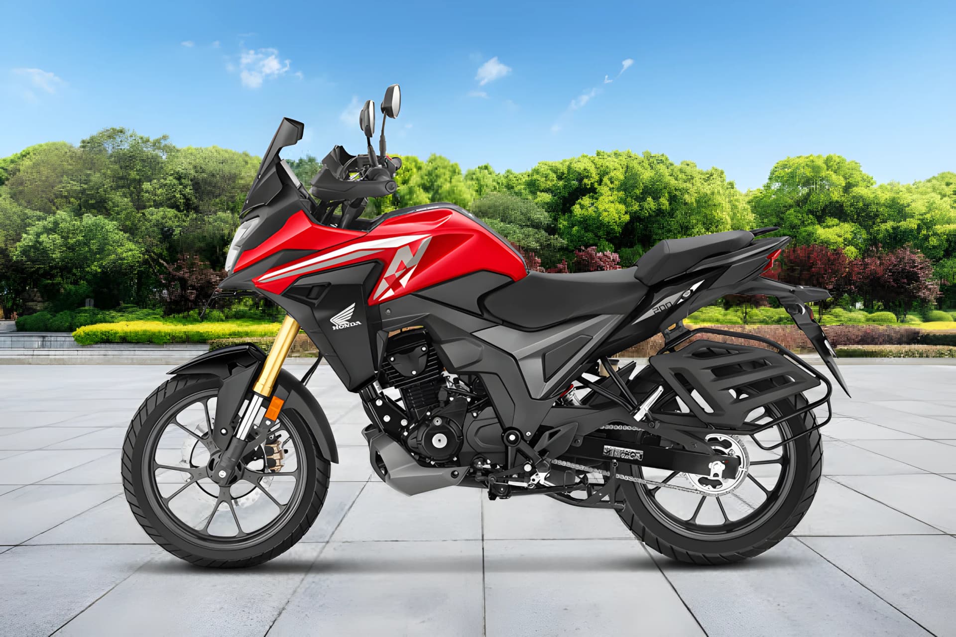 Honda NX 200 Left Side View