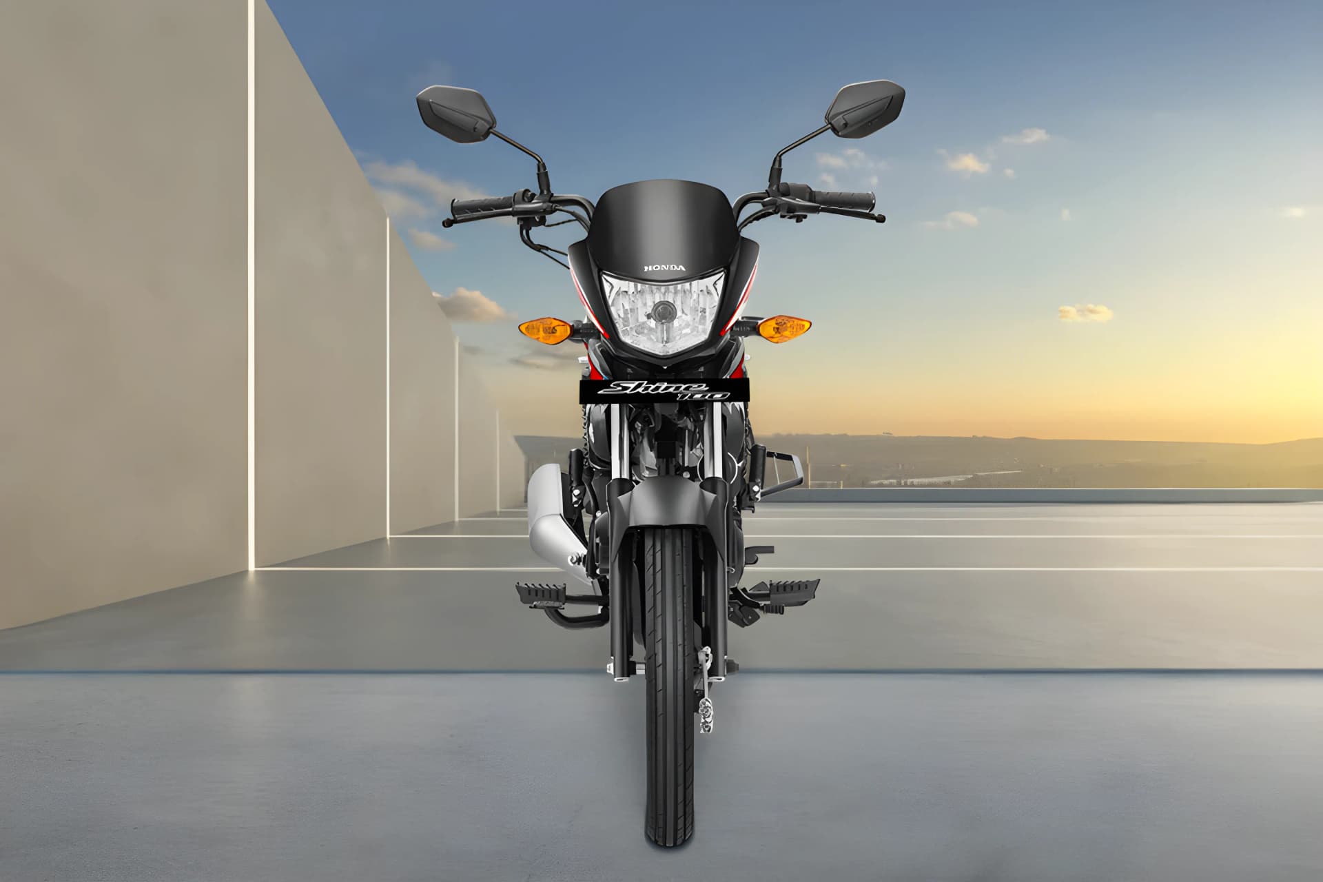 Honda Shine 100 Front View