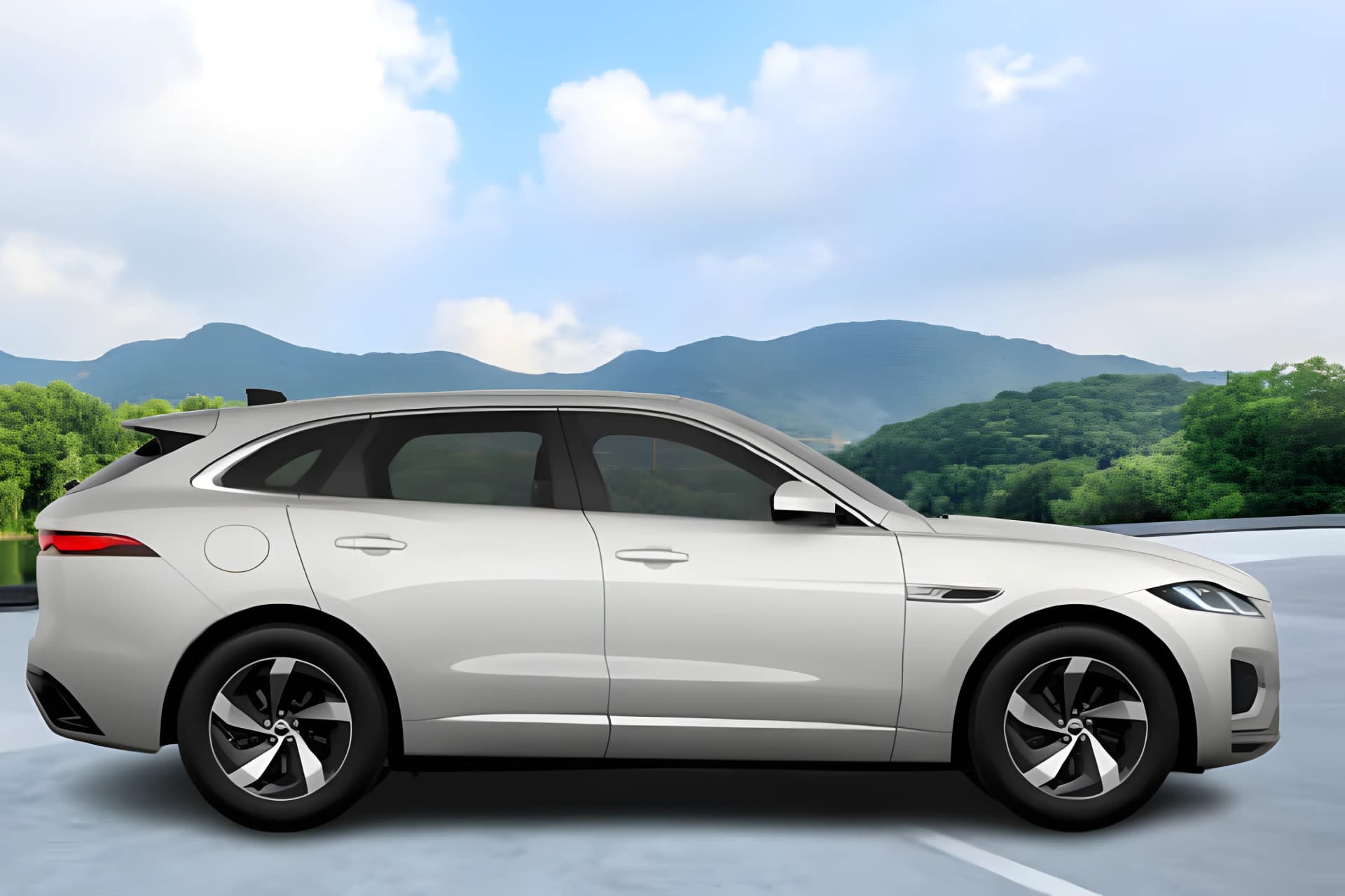 Jaguar F Pace Right Side View