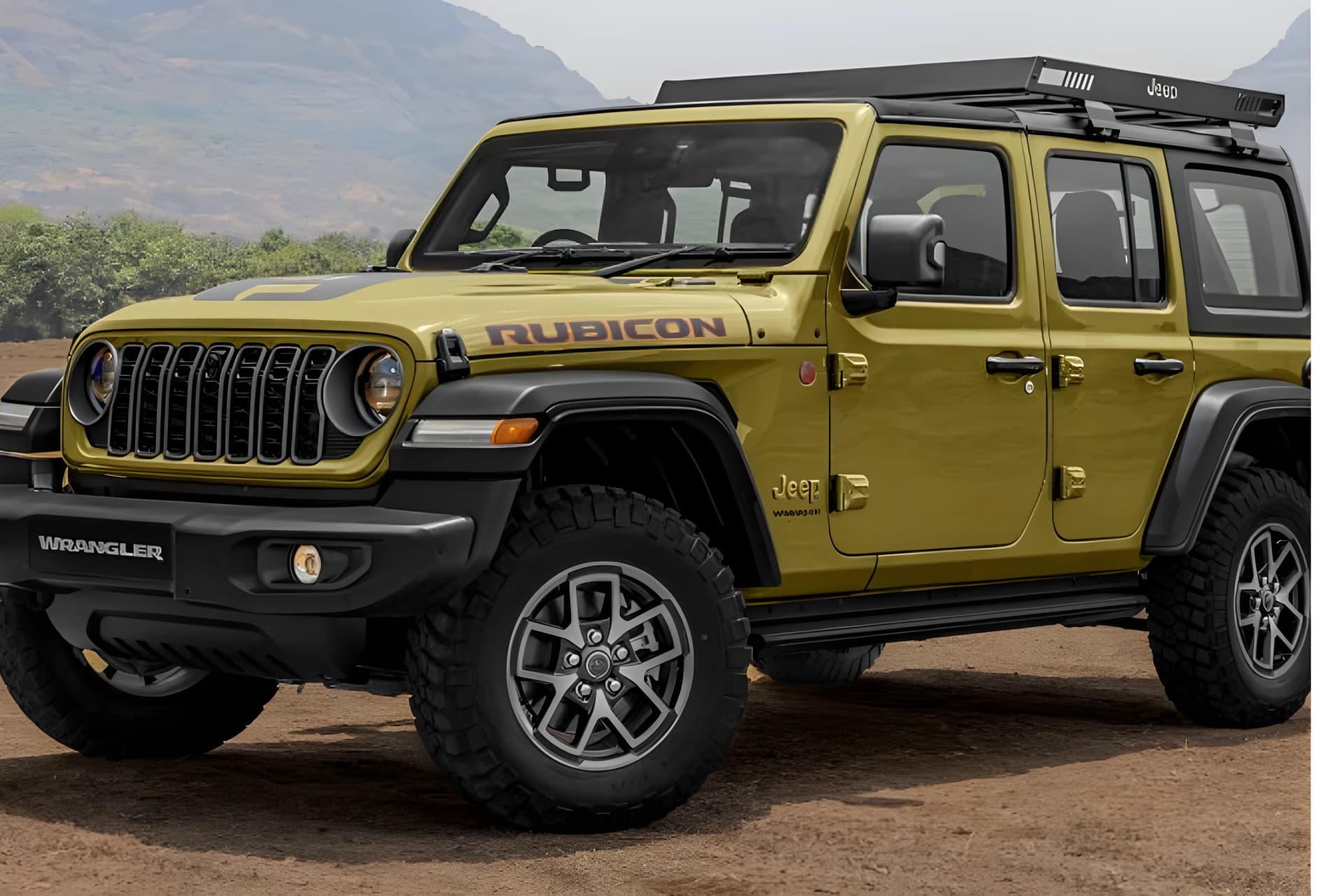 Jeep Wrangler Front Bumper View
