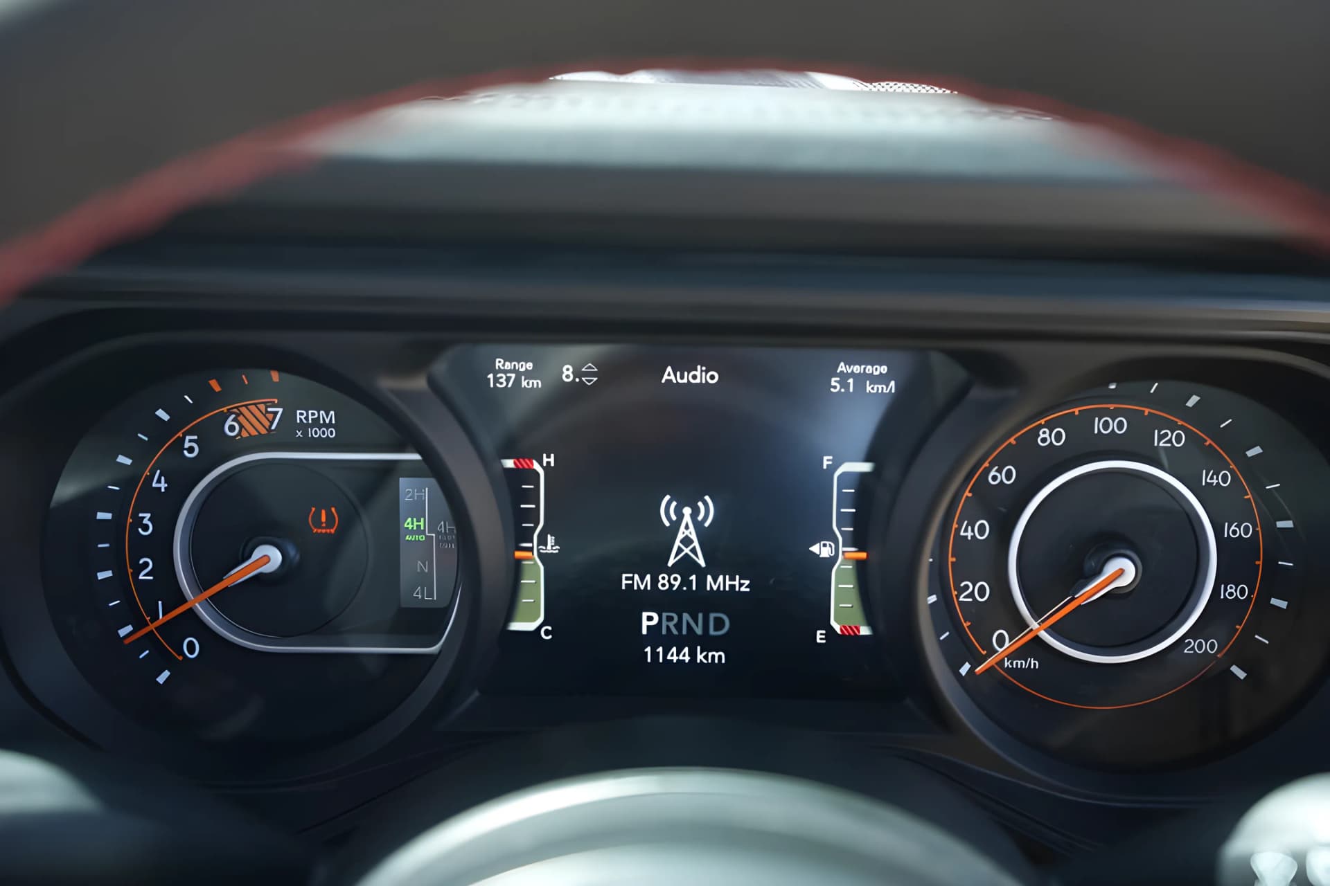 Jeep Wrangler Digital Cluster View