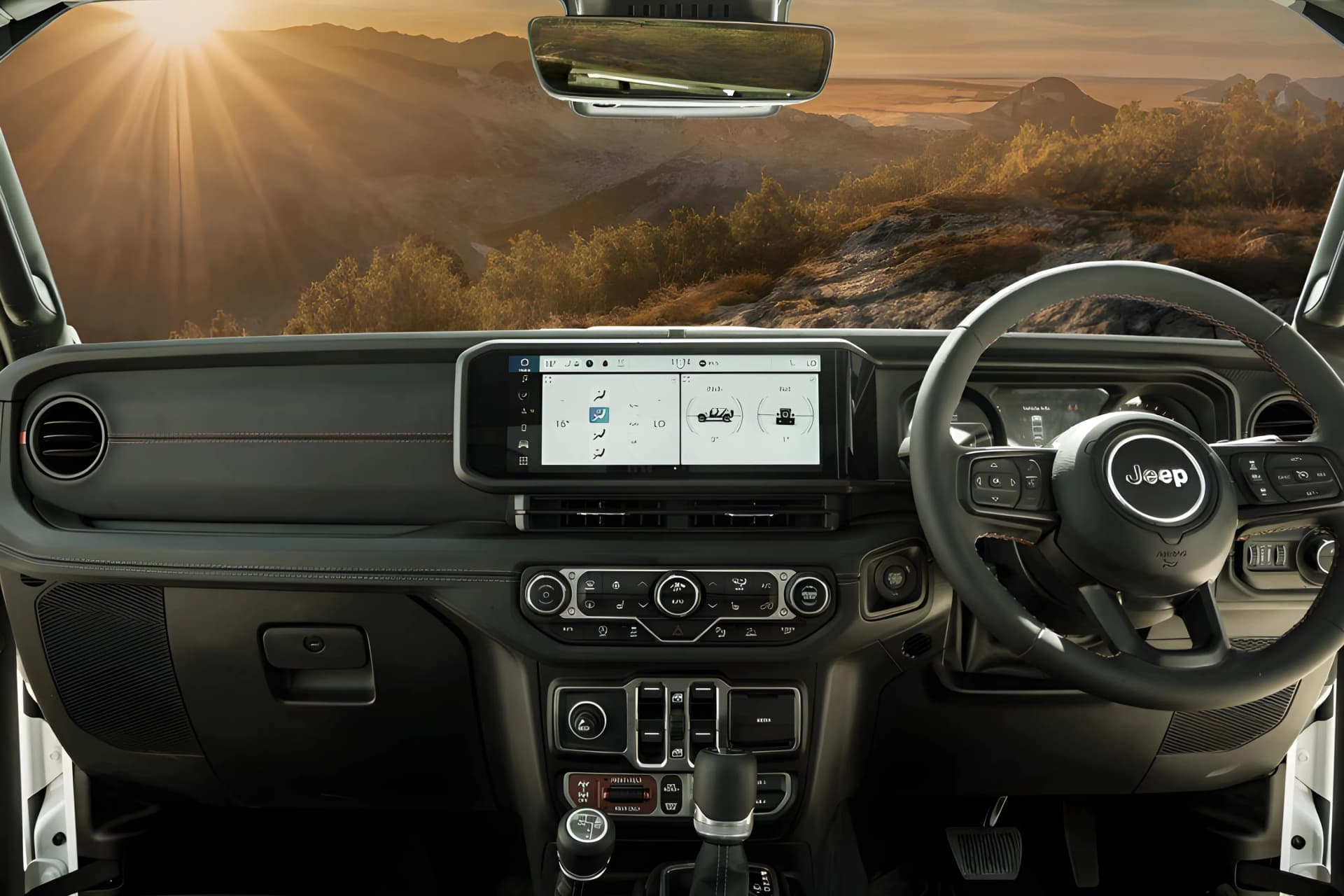 Jeep Wrangler Steering Wheel View