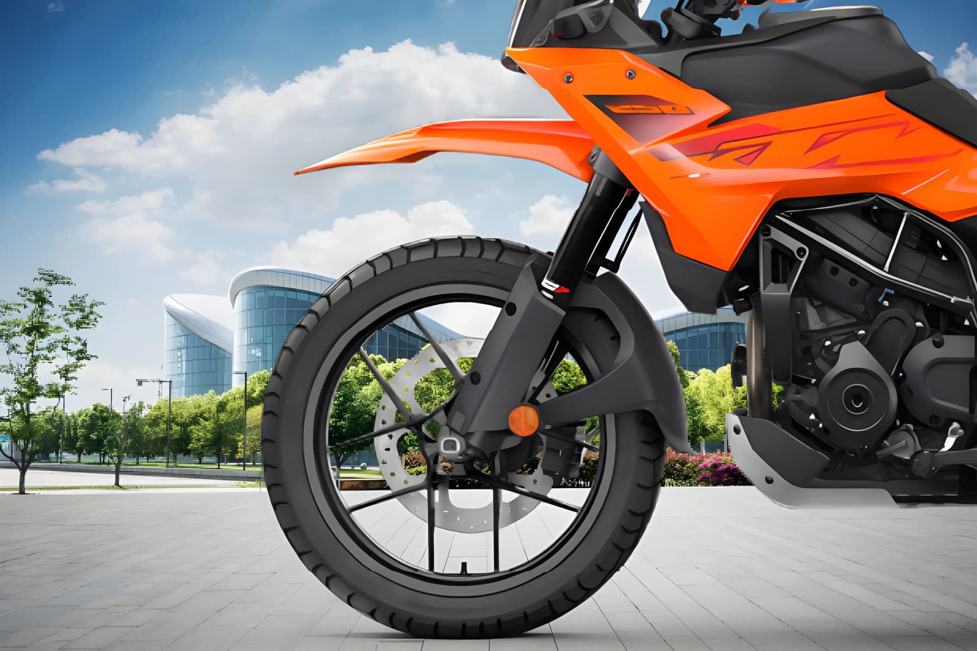 KTM 250 Adventure Front Mudguard View