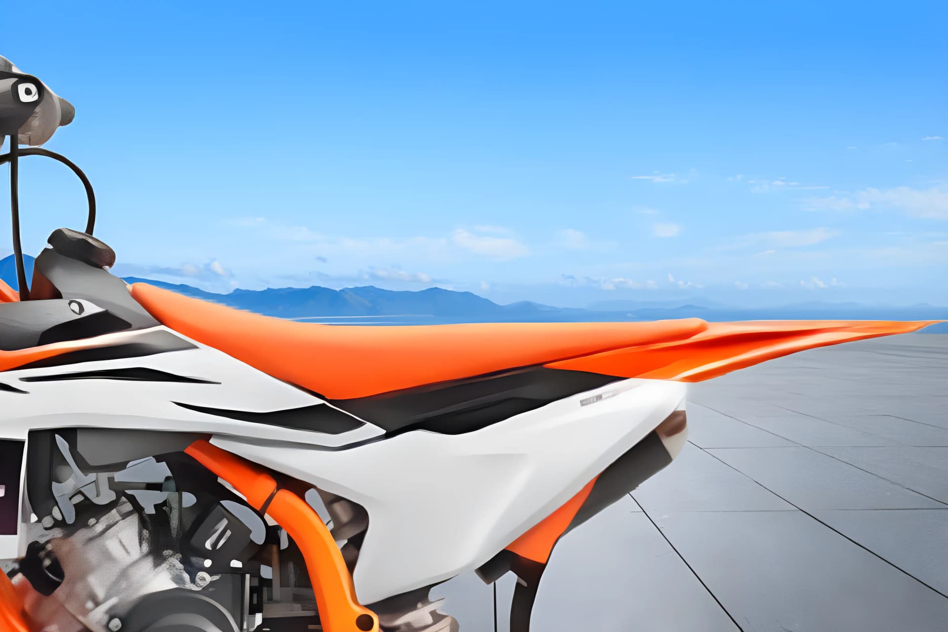 KTM 50 SX Seat View