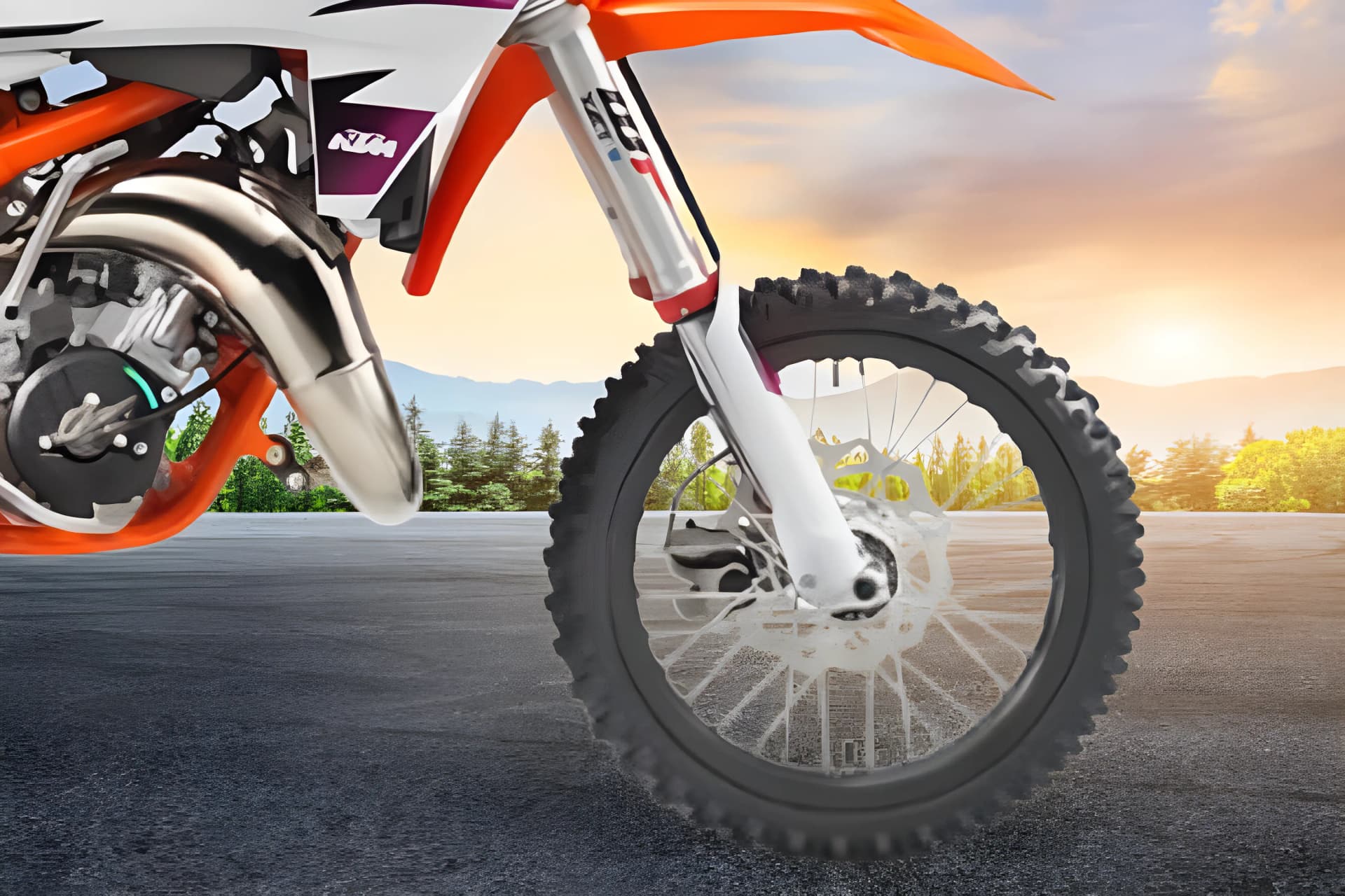 KTM 65 SX Front Wheel View