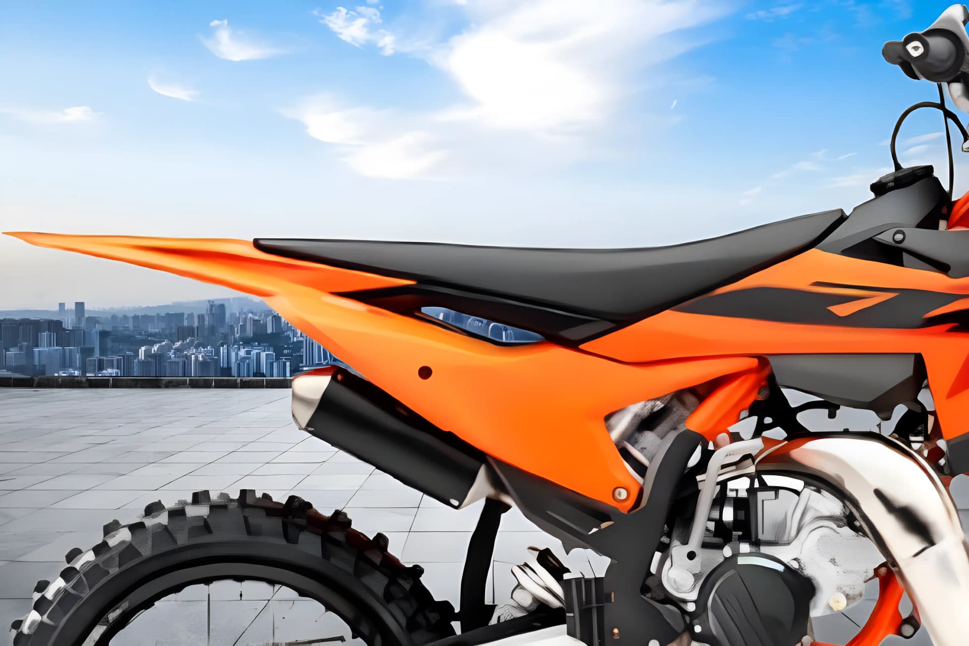 KTM 85 SX Tail Cowl View