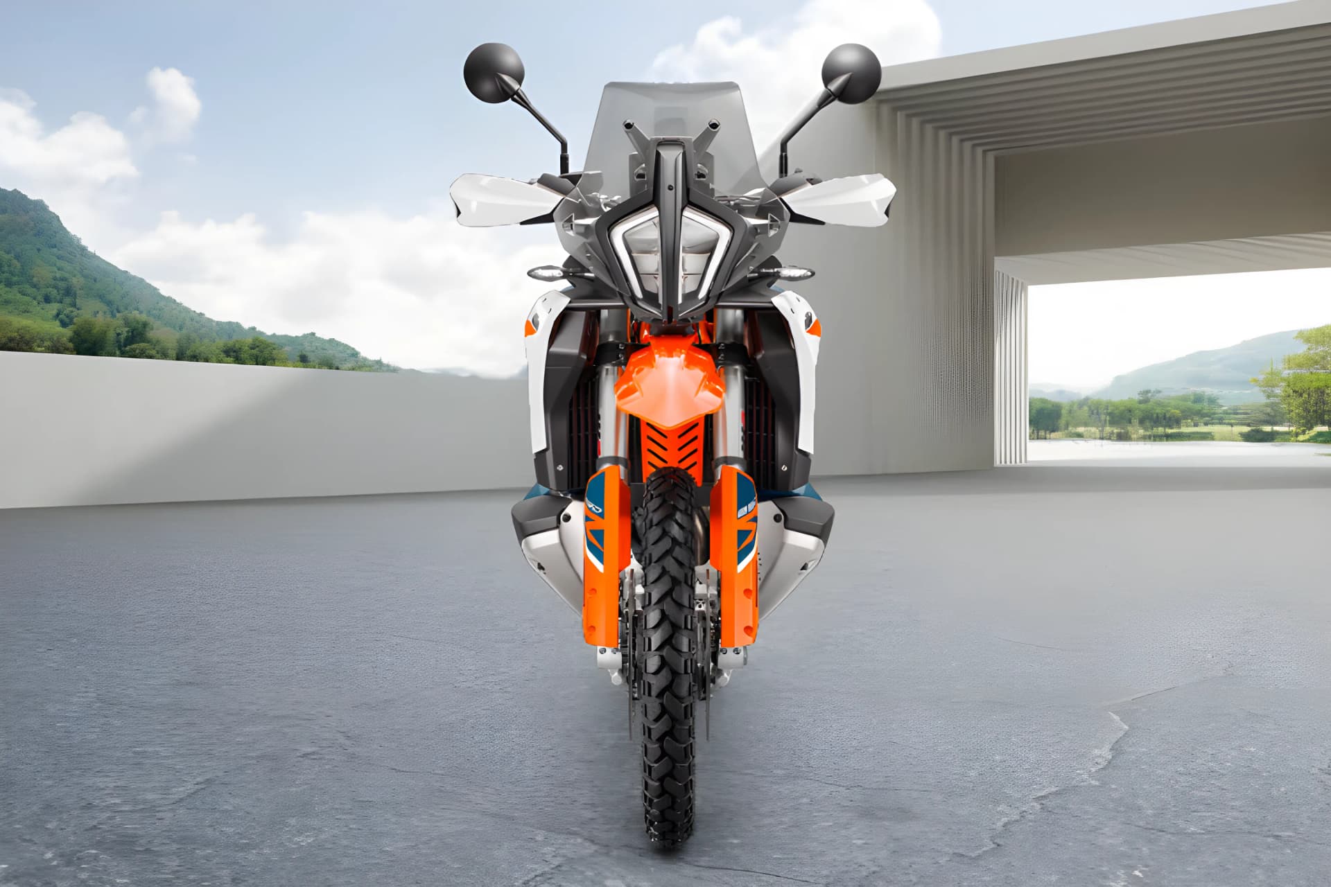 KTM 890 Adventure R Front View