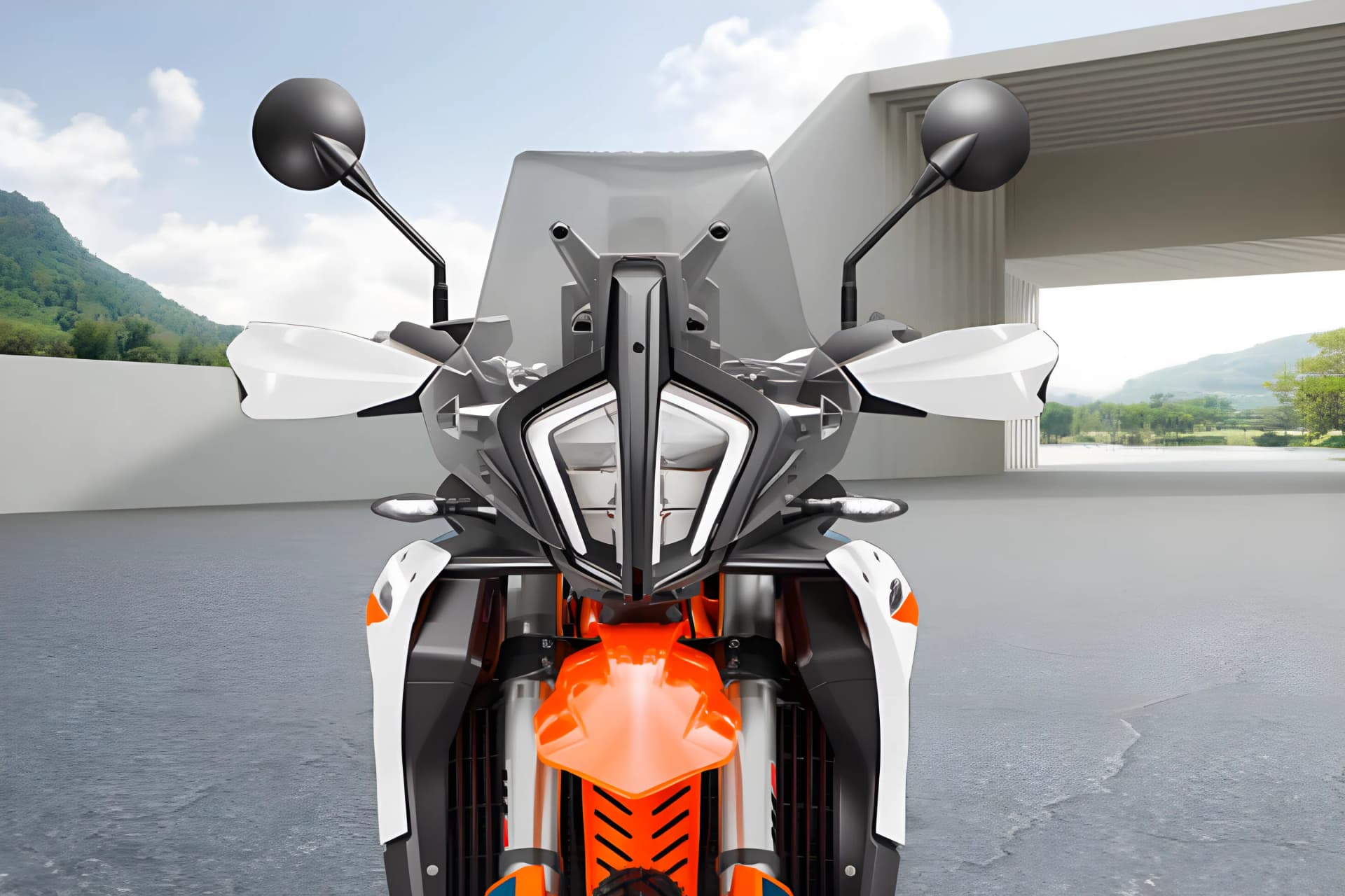 KTM 890 Adventure R Headlight View