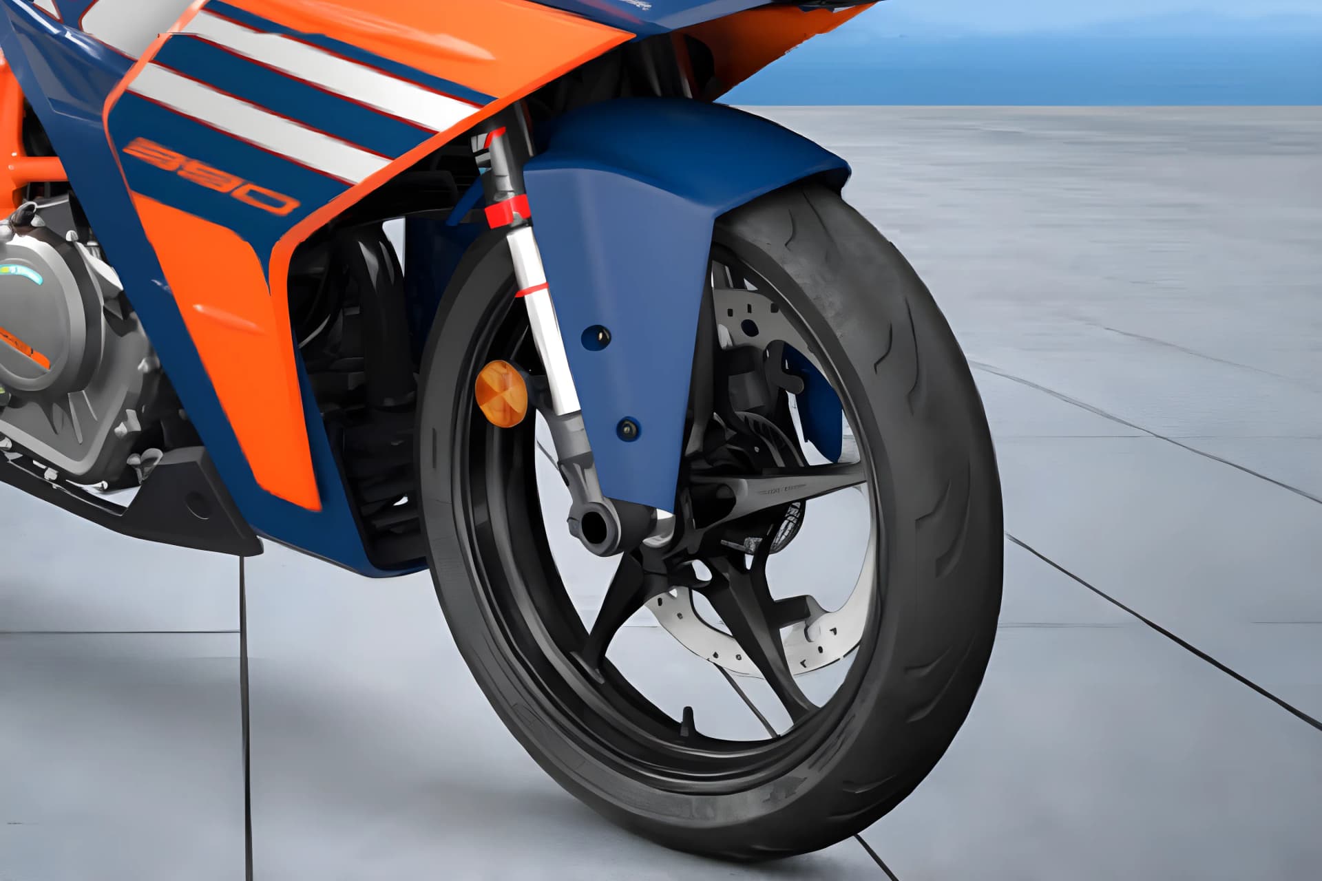KTM RC 390 Front Wheel View