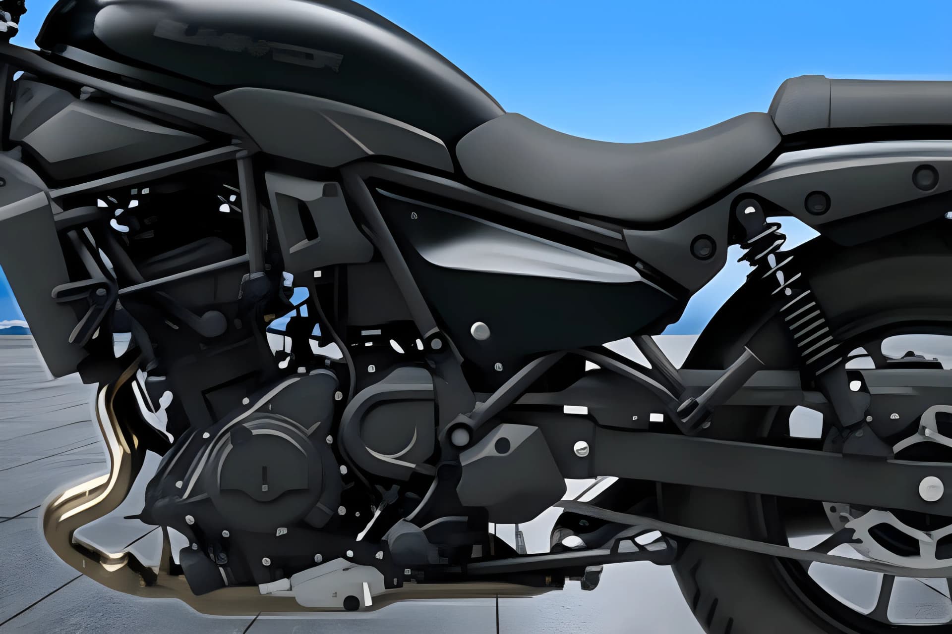 Kawasaki Eliminator Seat View