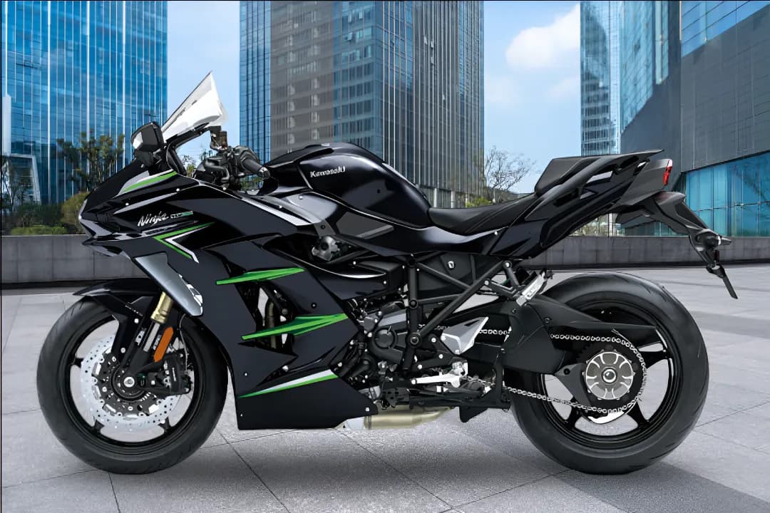 Kawasaki Ninja H2 SX Left Side View