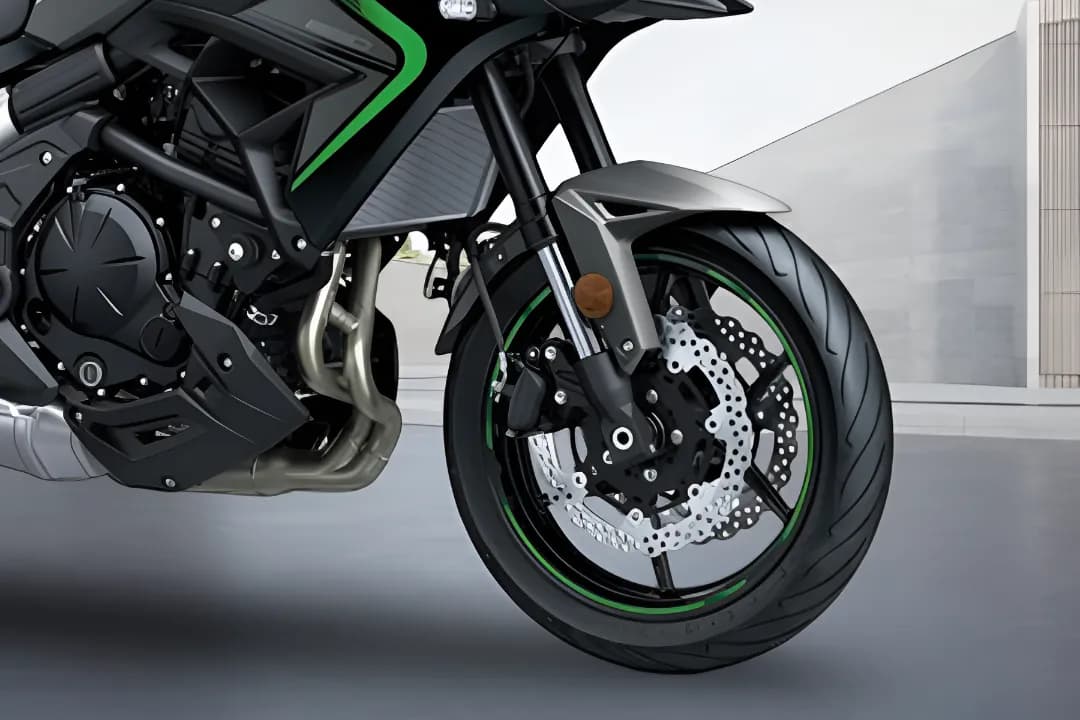 Kawasaki Versys 650 Front Wheel View