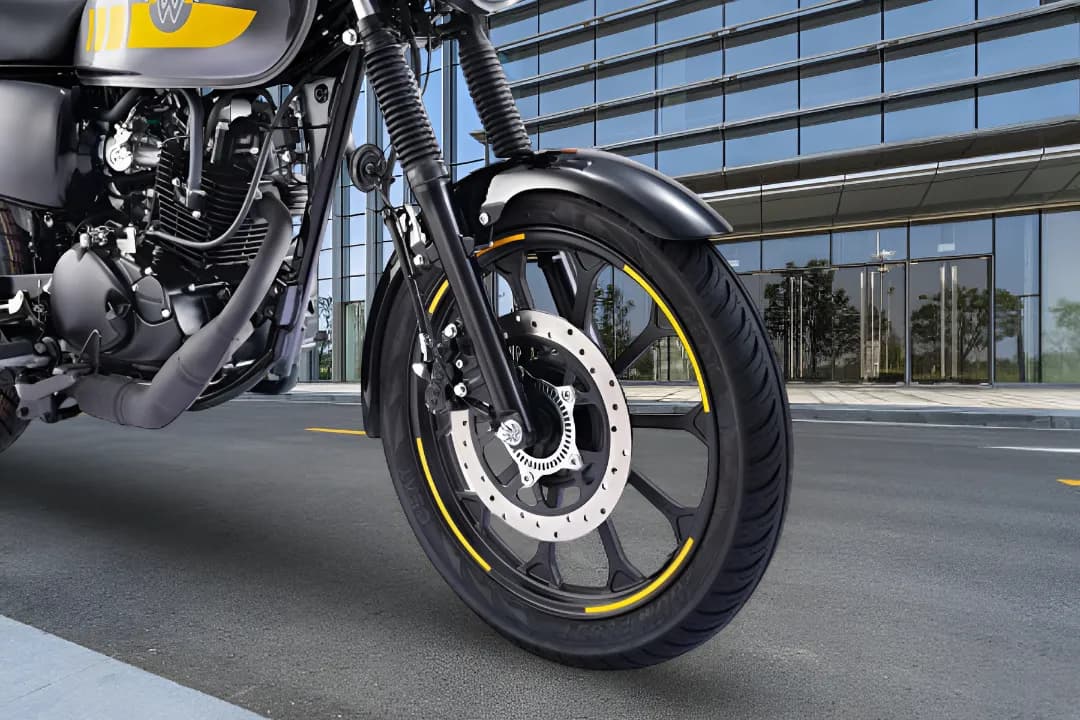Kawasaki W Front Wheel View