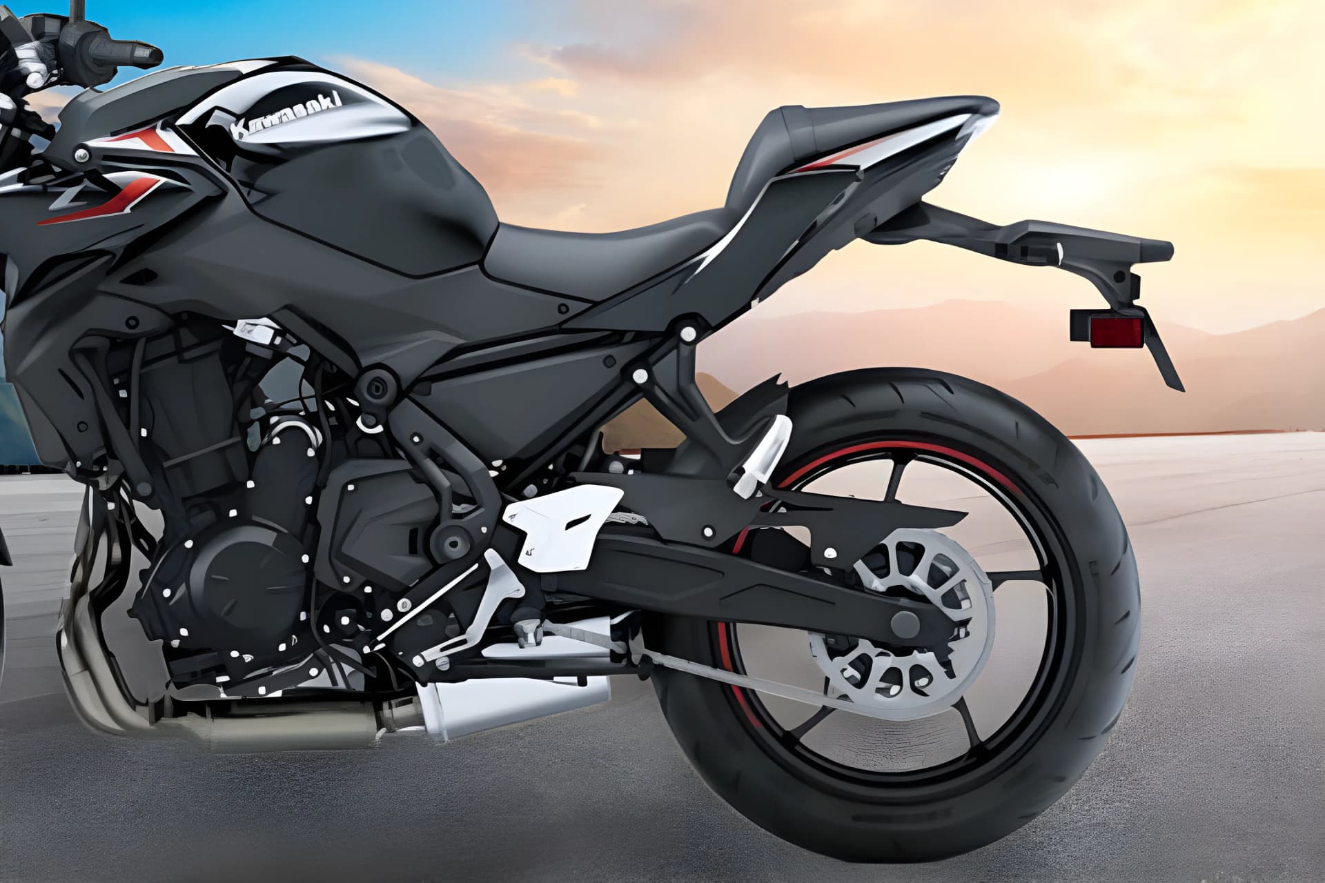 Kawasaki Z650 Seat View