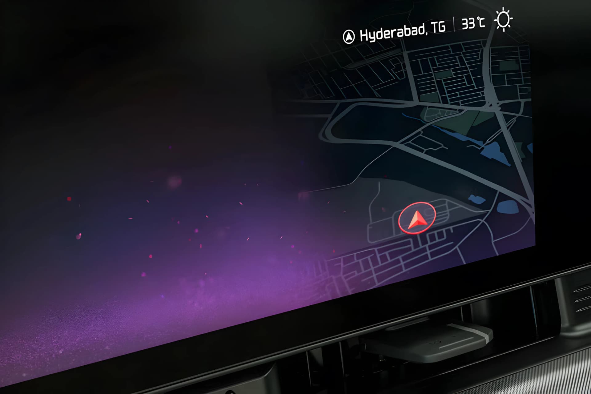 Kia Carens Clavis Infontainment System View