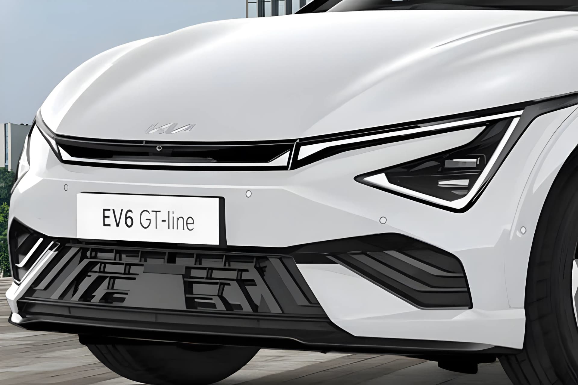 Kia EV6 Electric Front Bumper View