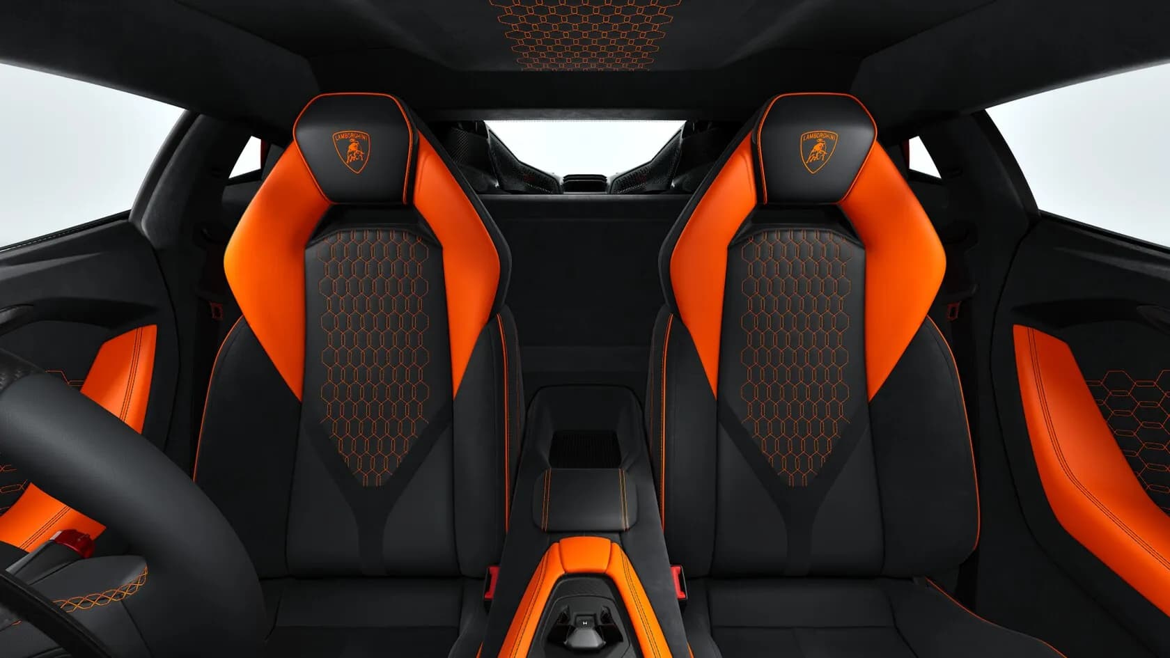 Lamborghini Revuelto Front Seat Headrest View