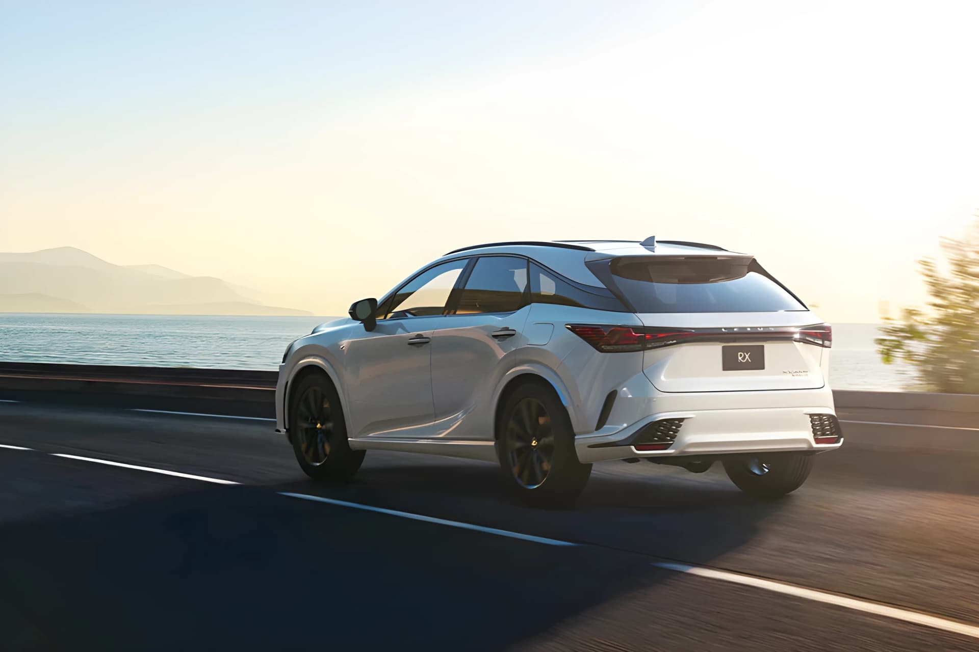 Lexus RX Hybrid Rear Left View