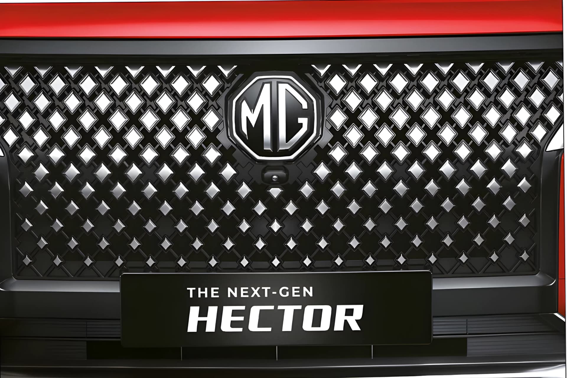 MG Hector Grille View