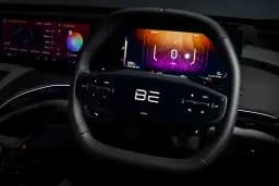 Mahindra BE6 EV Steering View