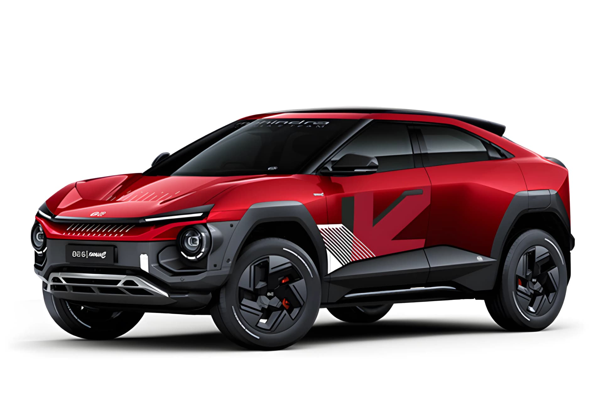 Mahindra BE6 FE EV Tango Red color