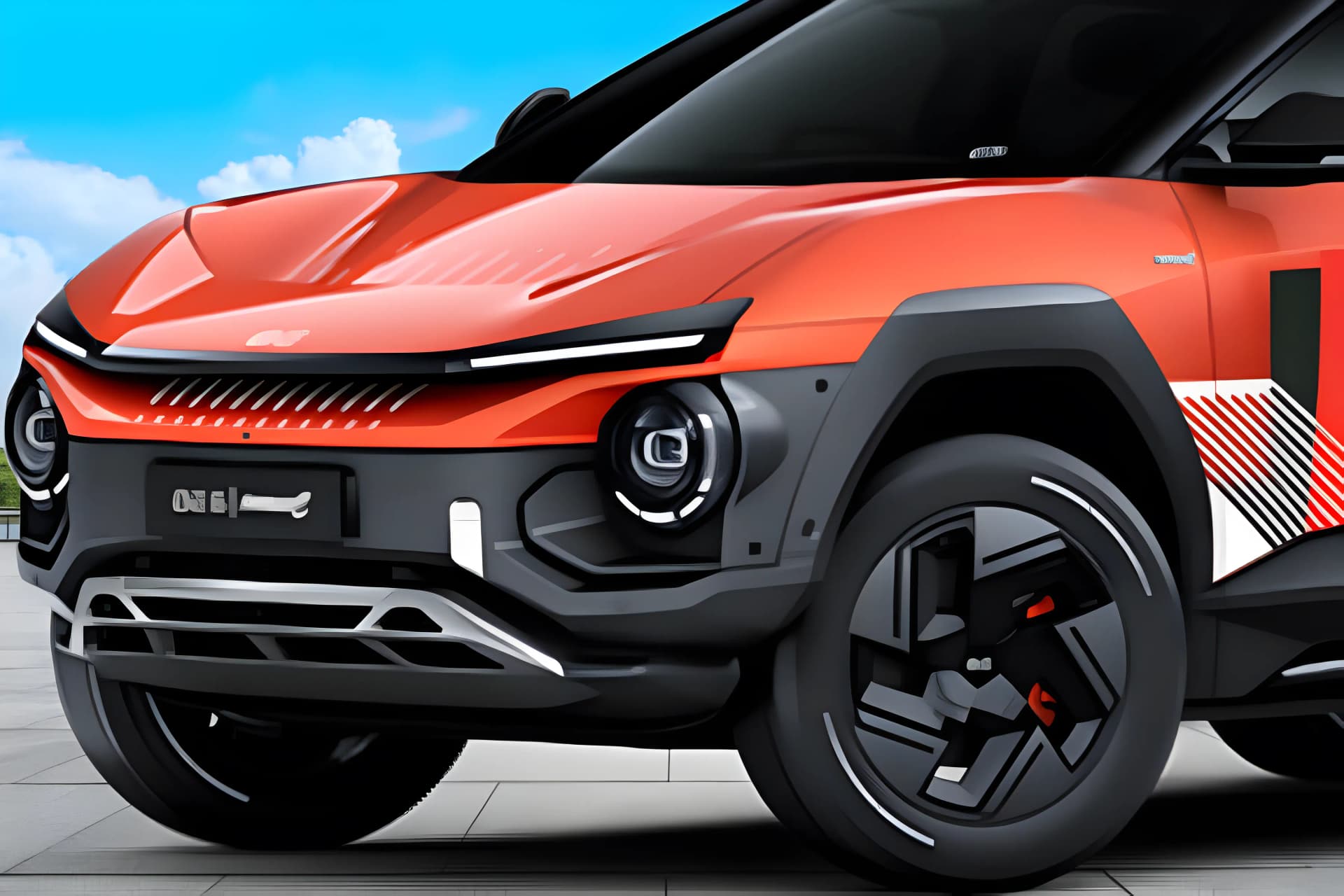 Mahindra BE6 FE EV Bumper View