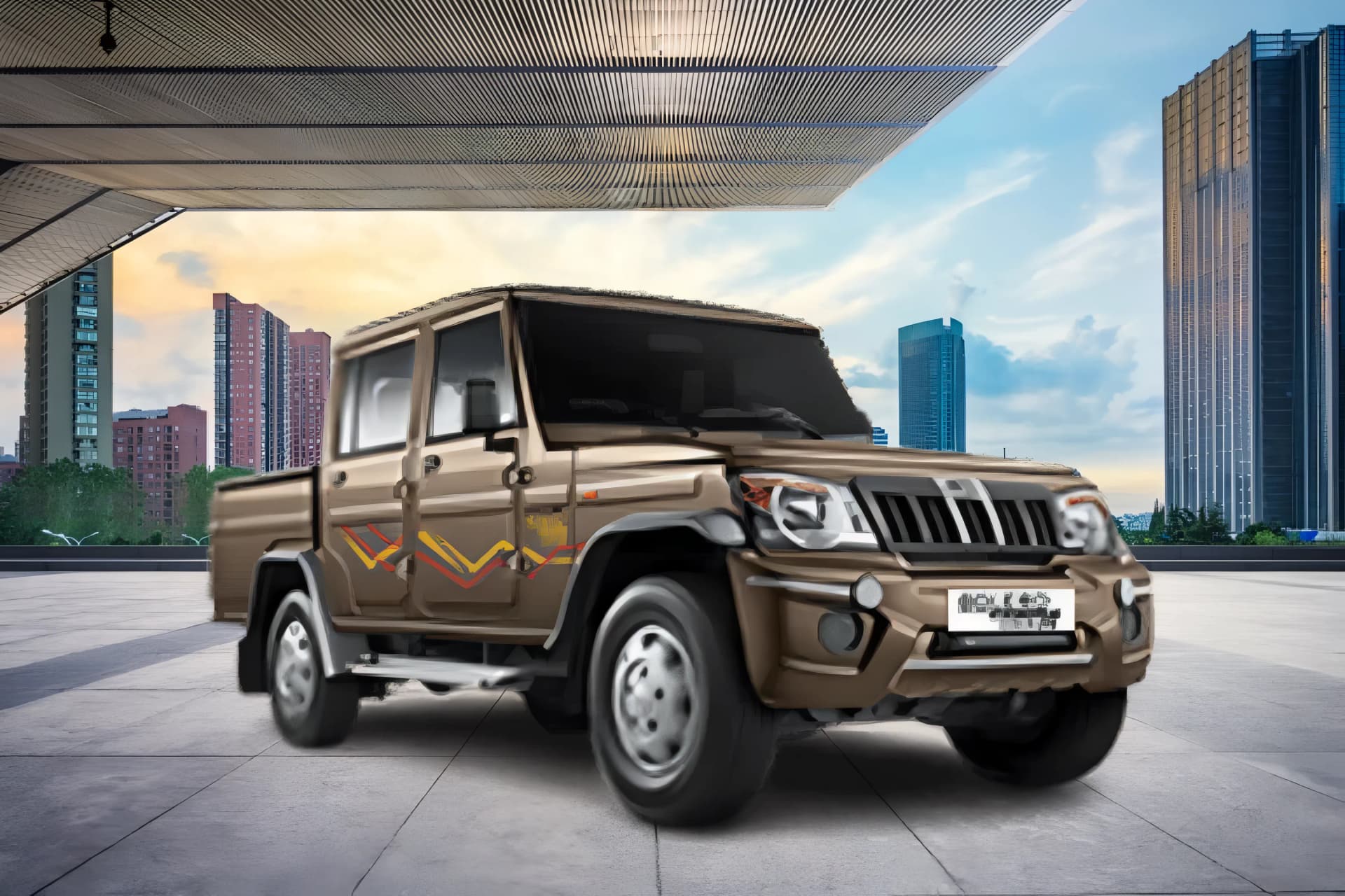 Mahindra Bolero Camper Front Right View