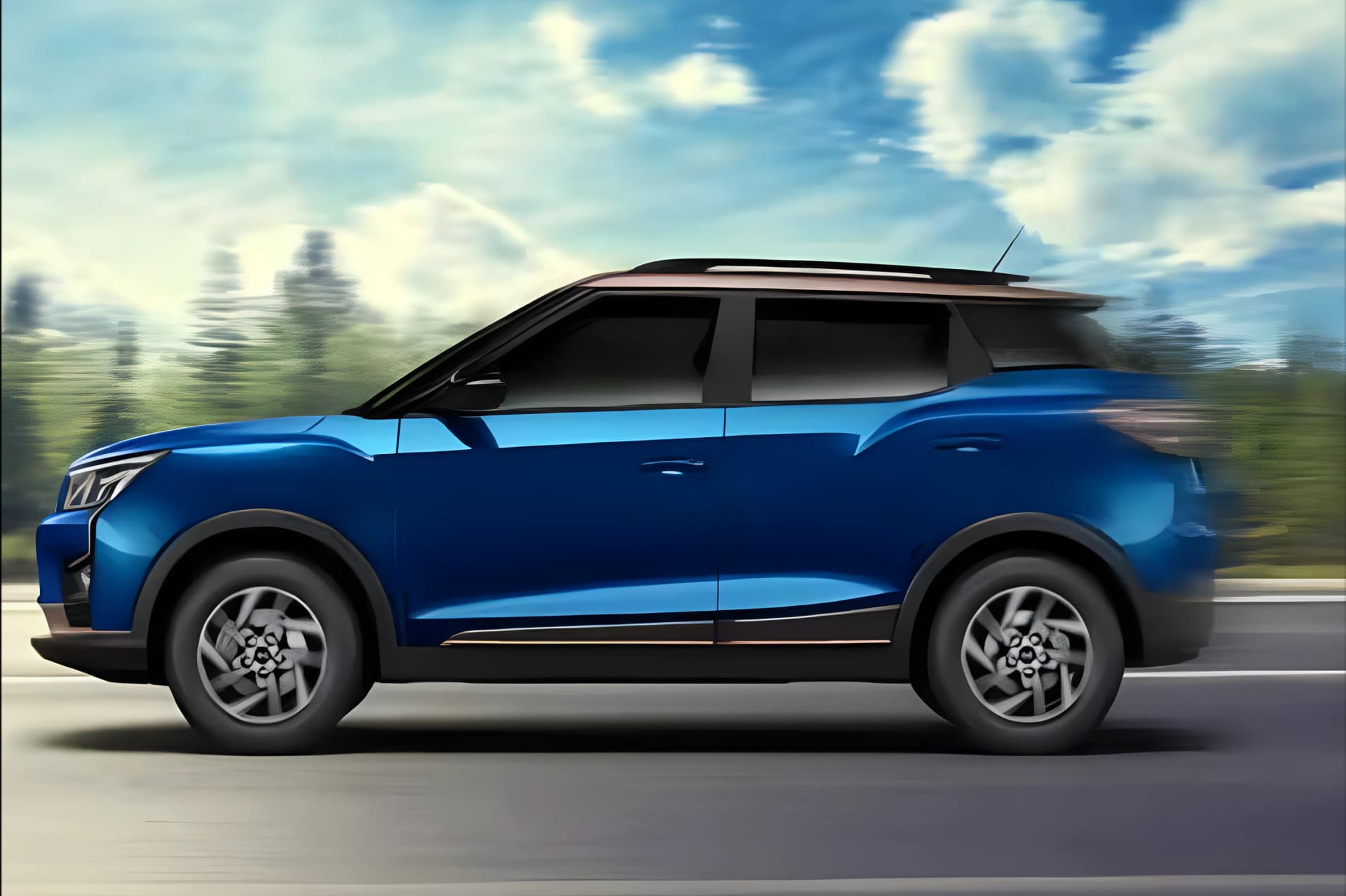 Mahindra XUV 400 EV Left Side View