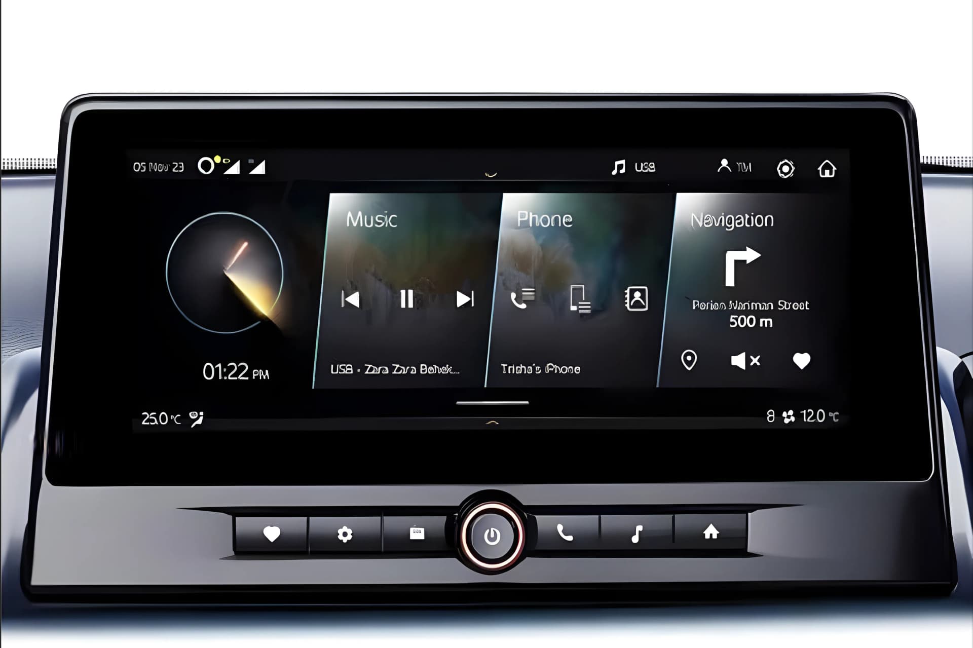 Mahindra XUV 400 EV Touchscreen View