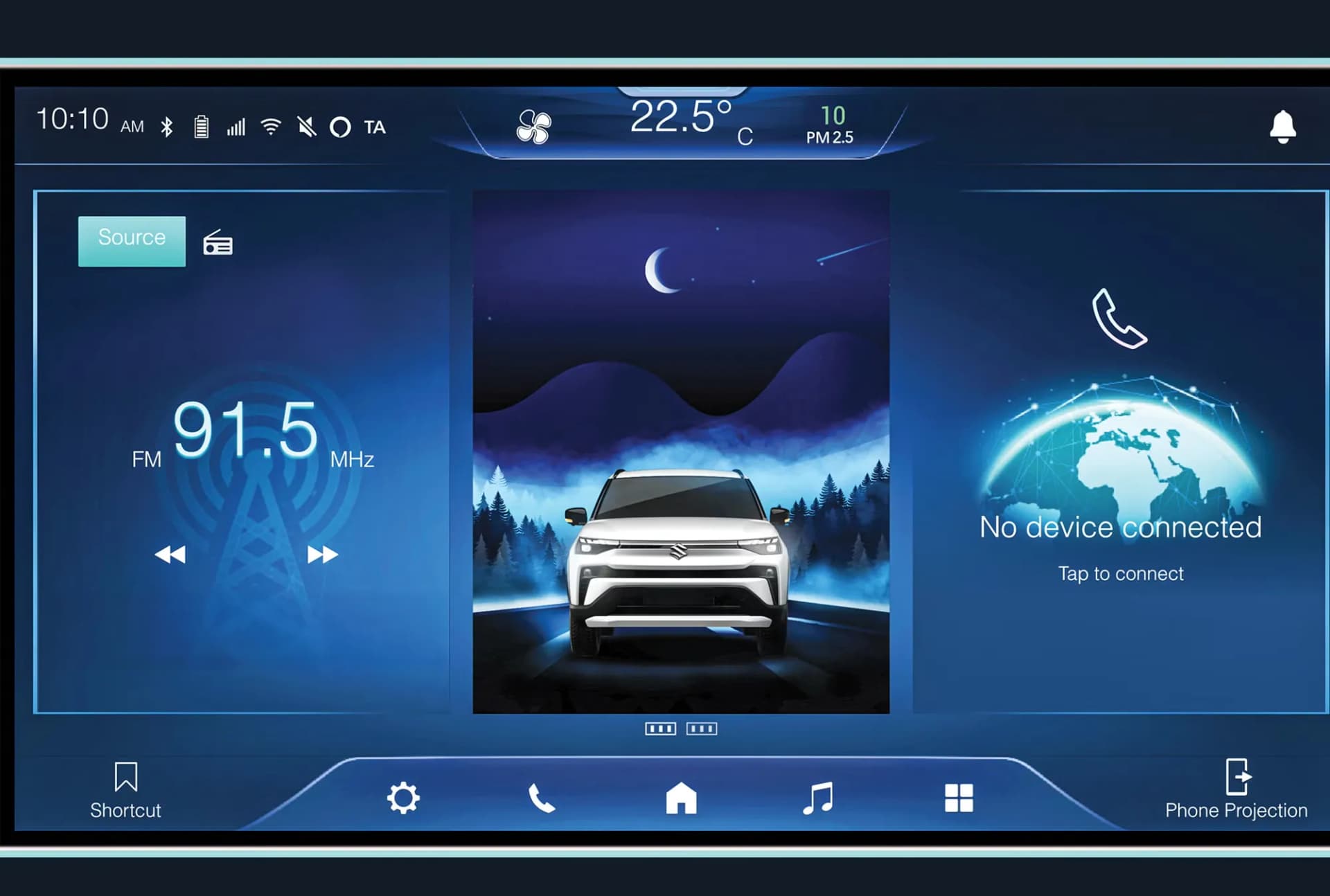 Maruti Suzuki Victoris In Built App View