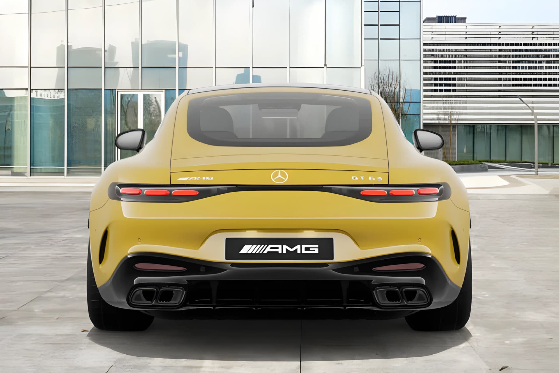 Mercedes Benz AMG GT Coupe Rear View