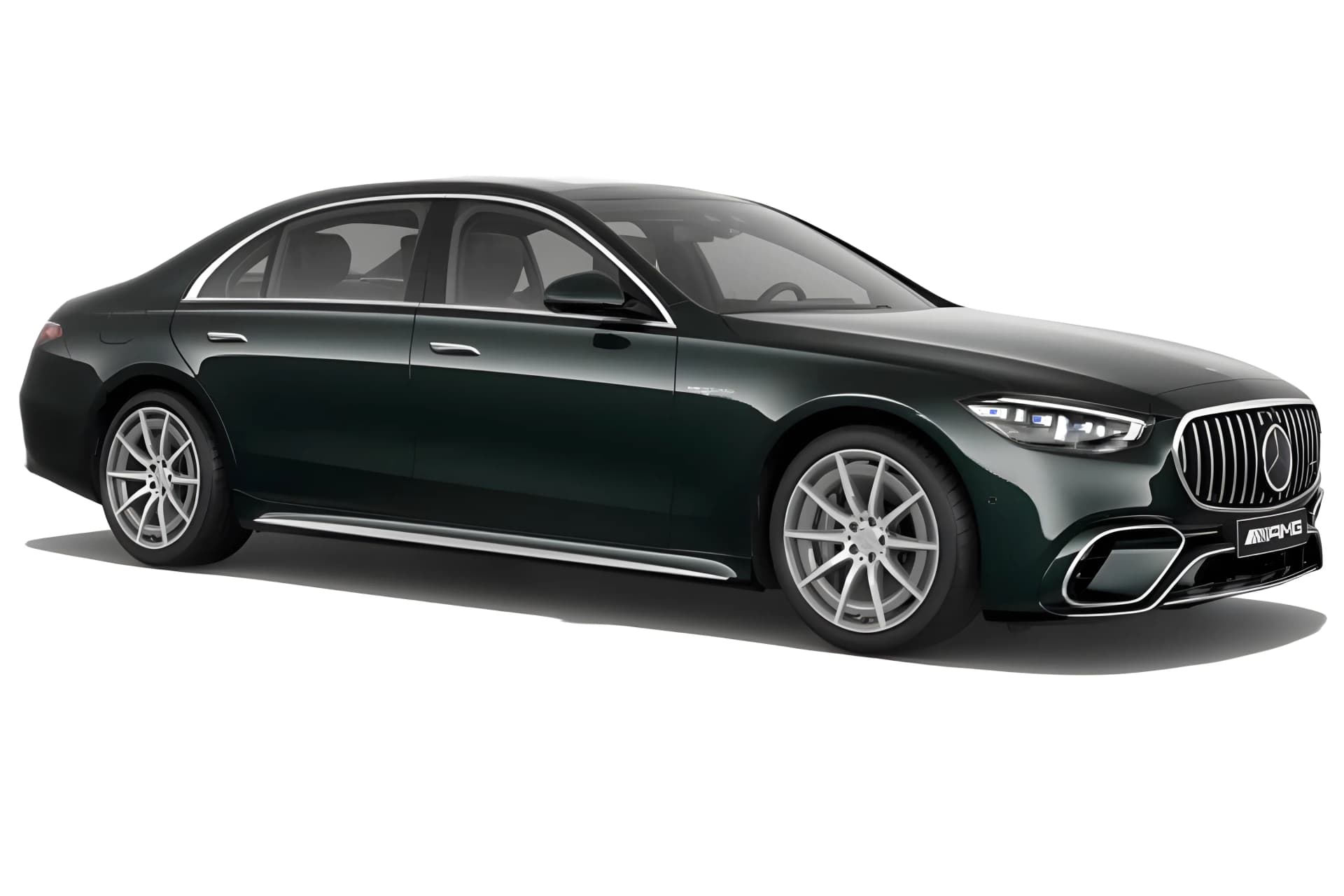 Mercedes Benz AMG S Class Hybrid Emerald Green color