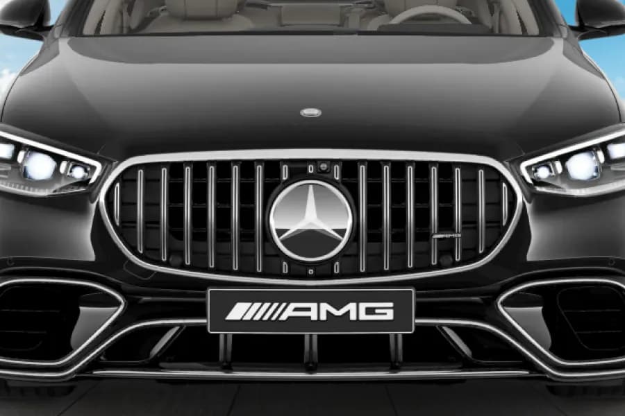 Mercedes Benz AMG S Class Hybrid Front Grille View