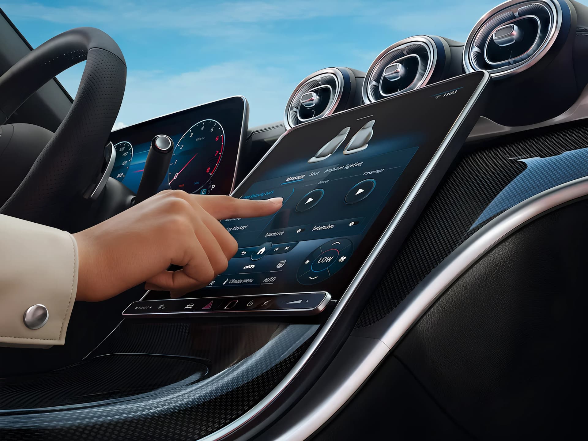 Mercedes Benz C Class Touch Screen View