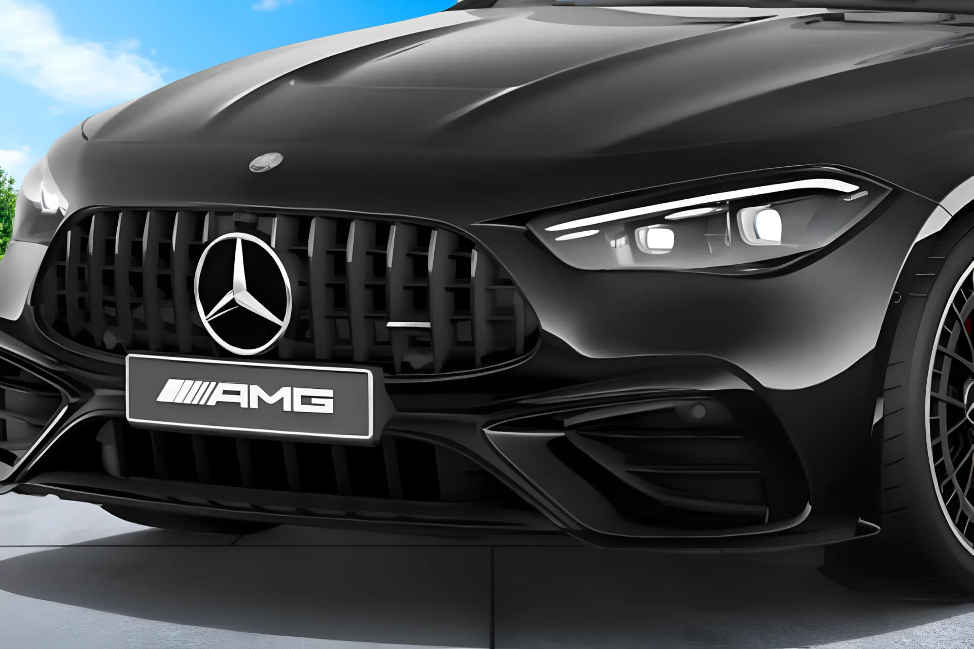 Mercedes Benz CLE Front Grill View