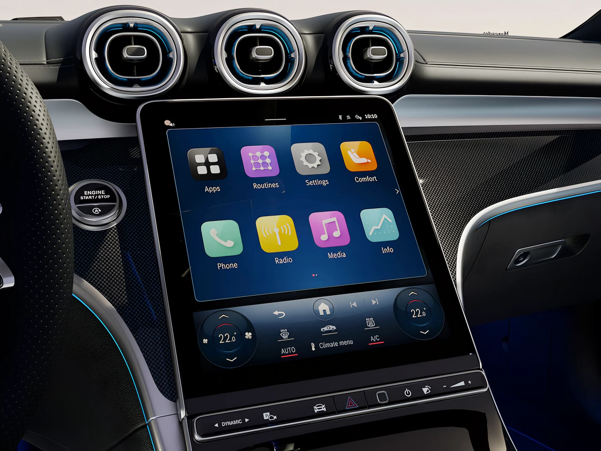 Mercedes Benz CLE Touch Screen View