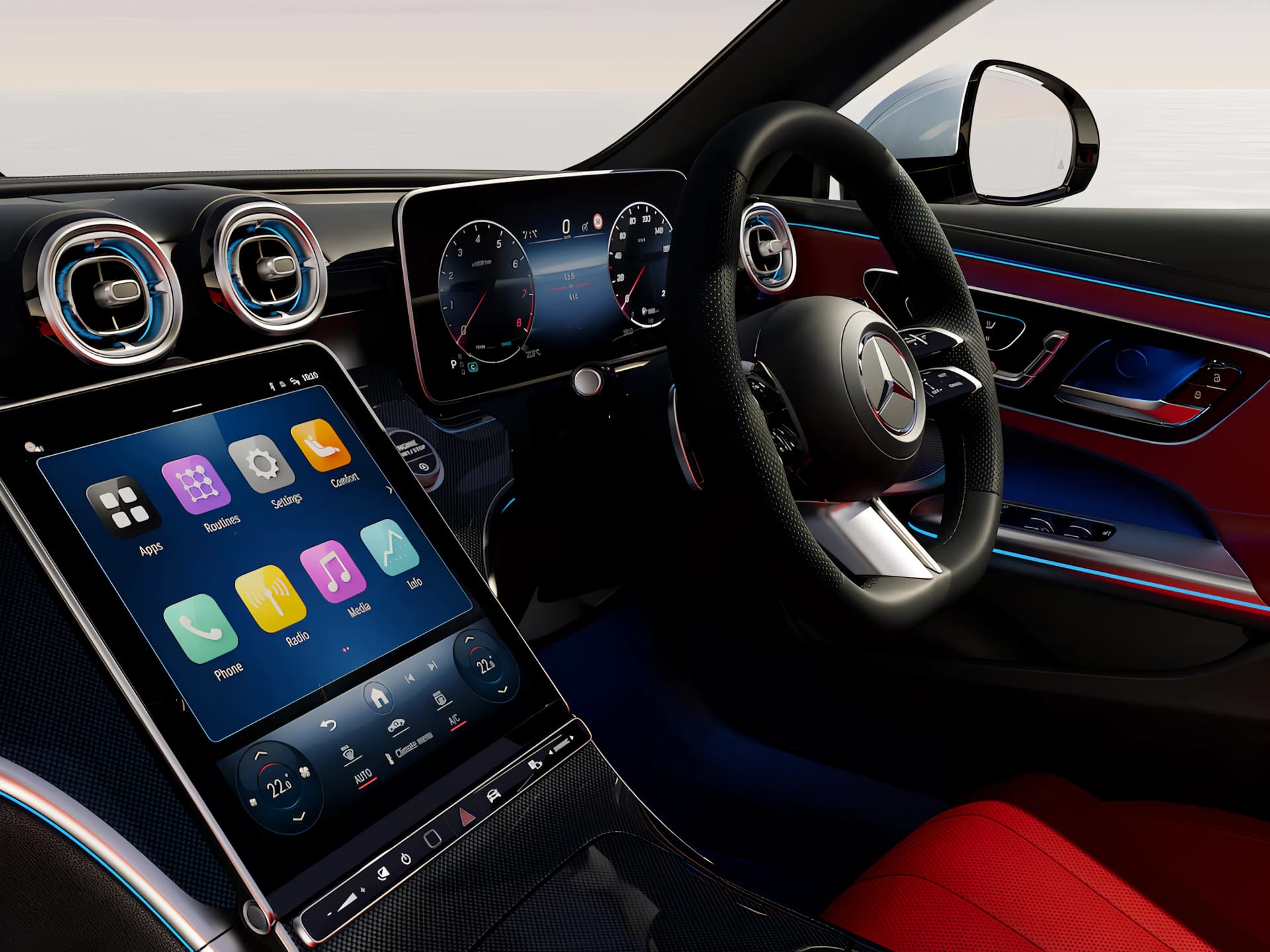 Mercedes Benz CLE Steering Wheel View