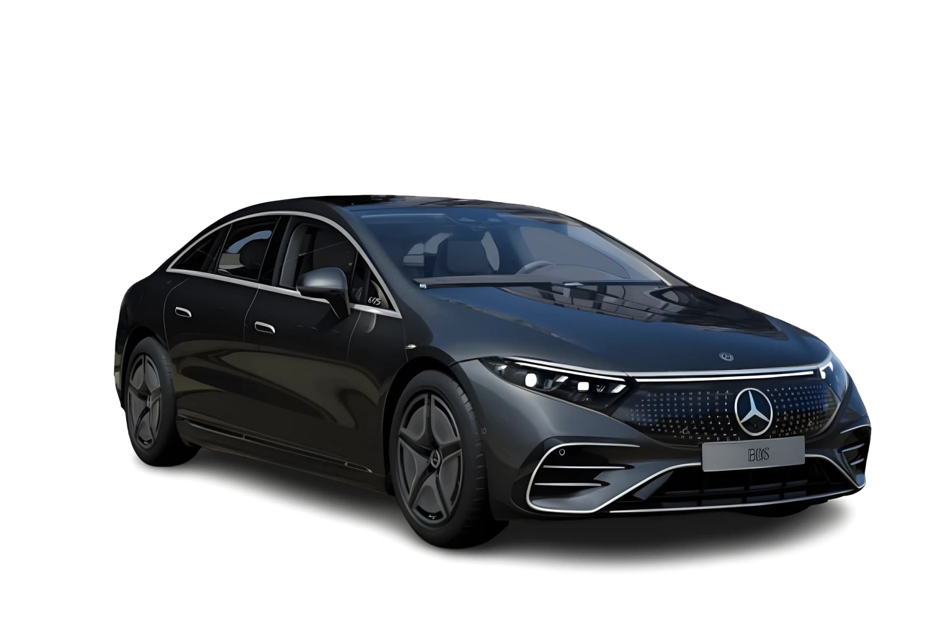 Mercedes Benz EQS Obsidian Black color
