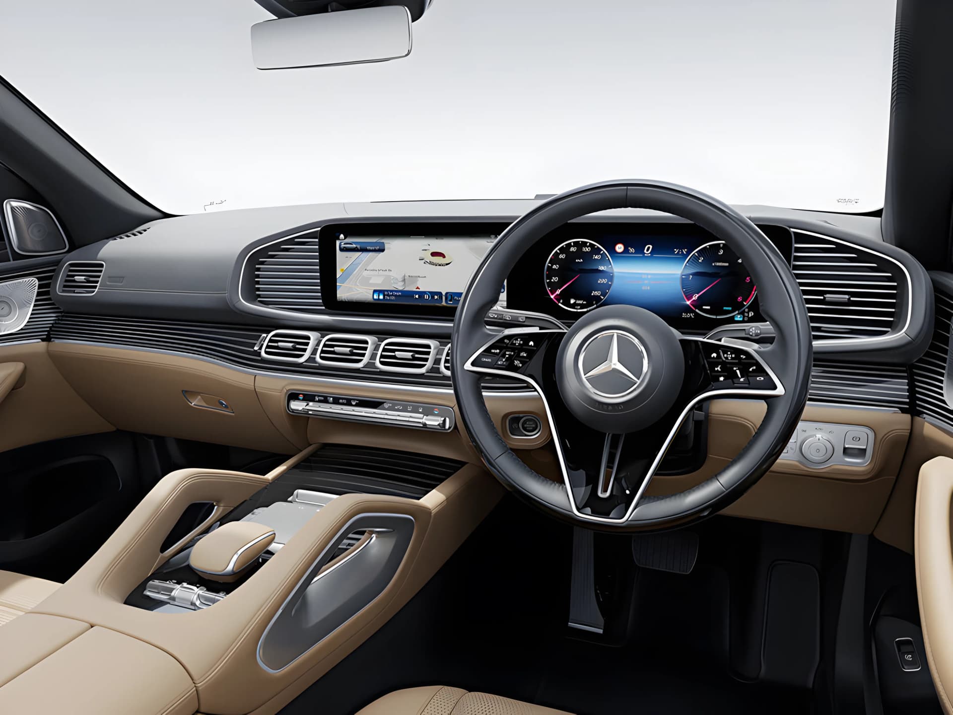 Mercedes Benz GLS Dashboard View
