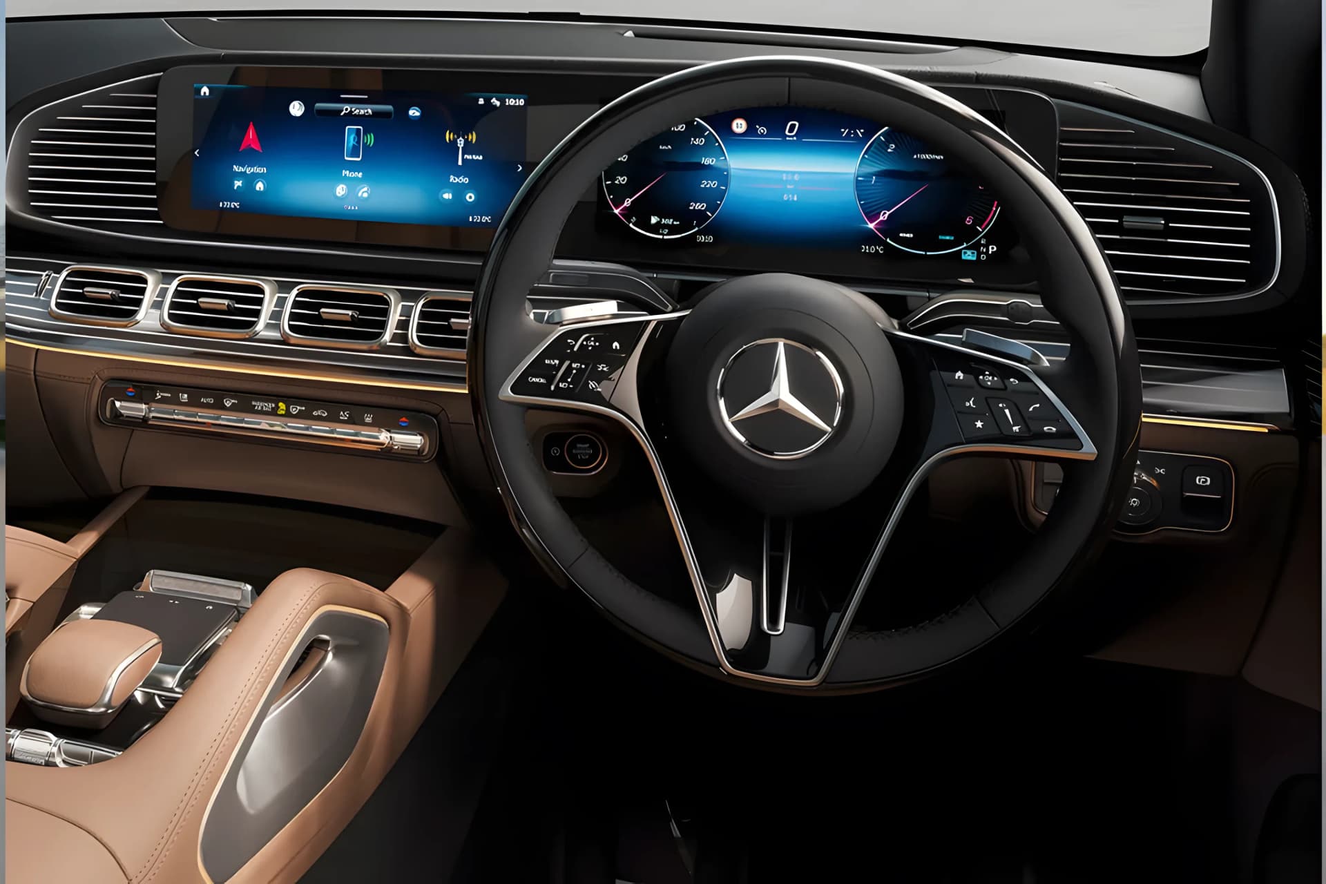 Mercedes Benz GLS Steering Mounted Control View