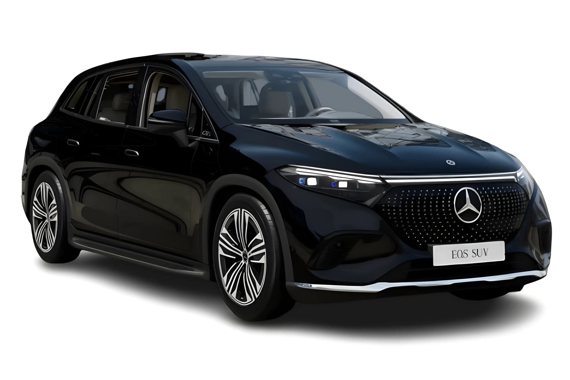 Mercedes Benz Maybach EQS SUV Obsidian Black- Metallic paint color