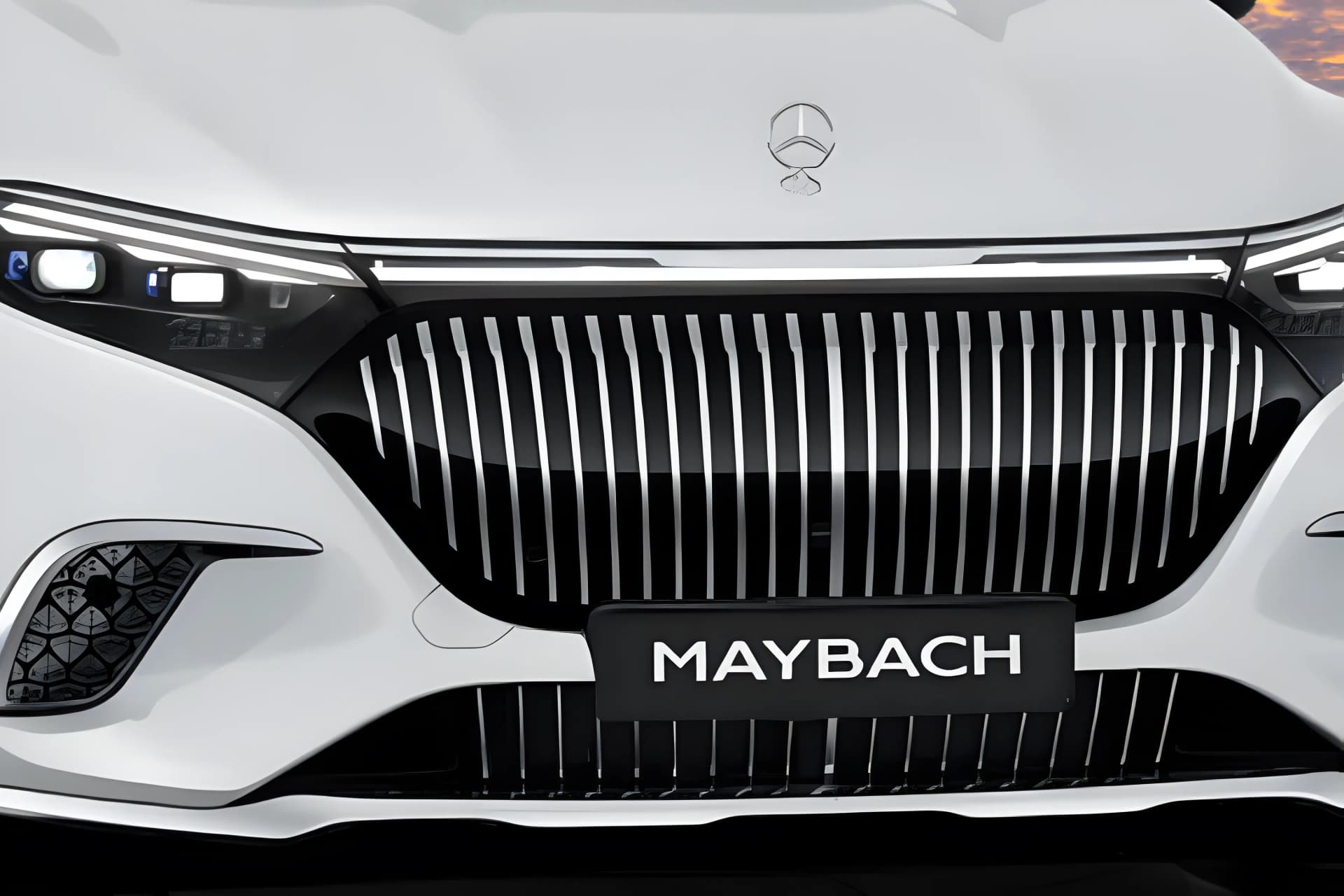 Mercedes Benz EQS Electric Front Grill View