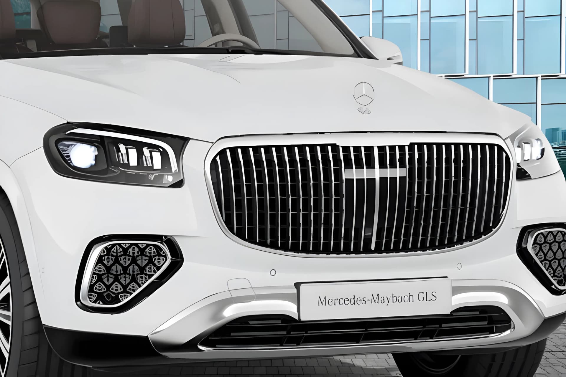 Mercedes Benz Maybach GLS Front Grill View