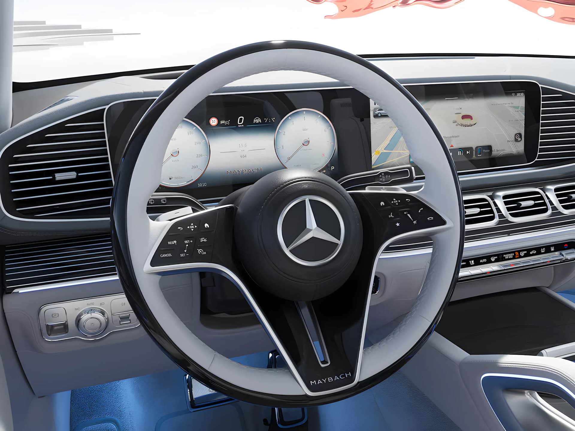 Mercedes Benz Maybach GLS Steering View