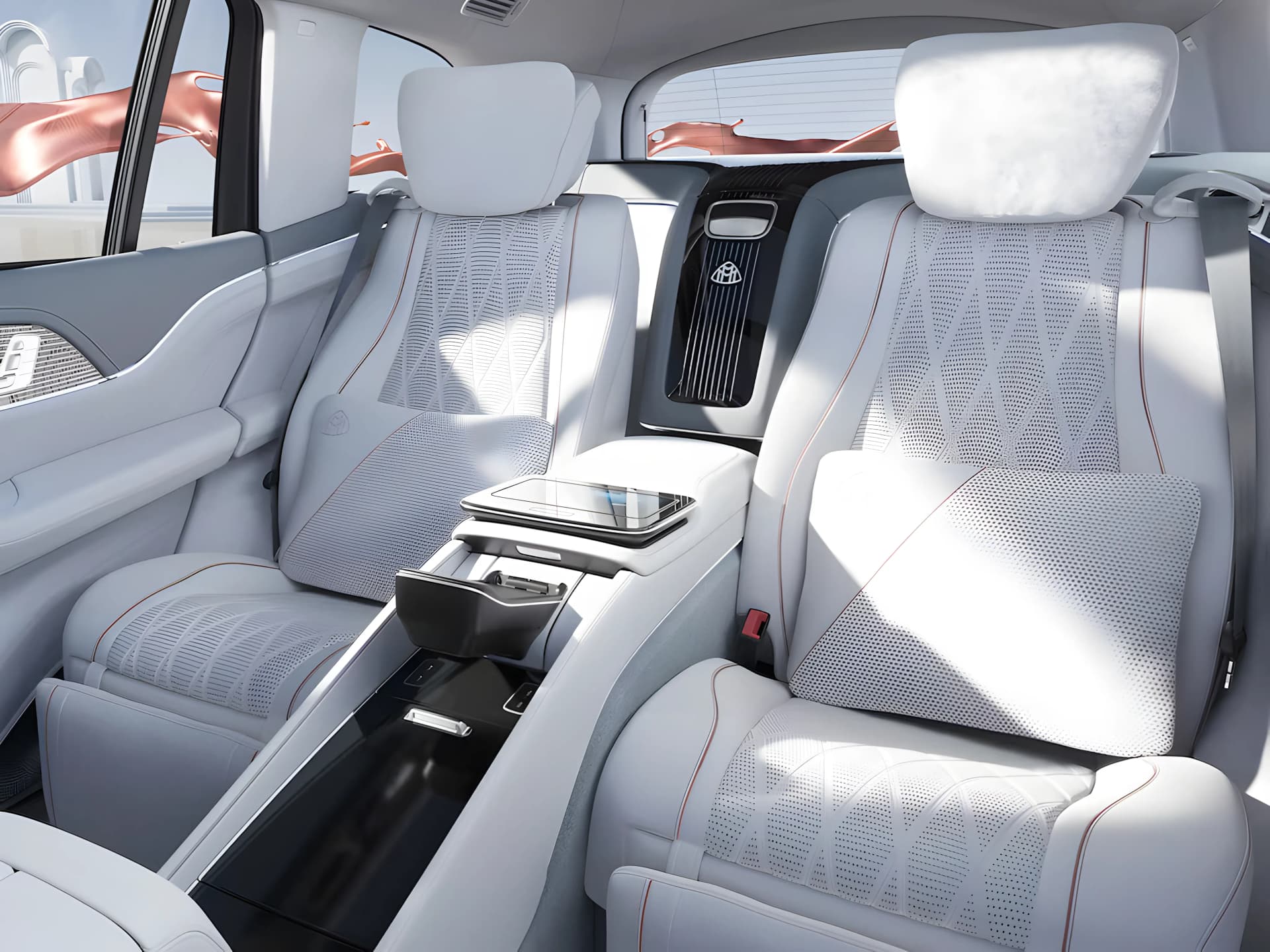 Mercedes Benz Maybach GLS Rear Seat View