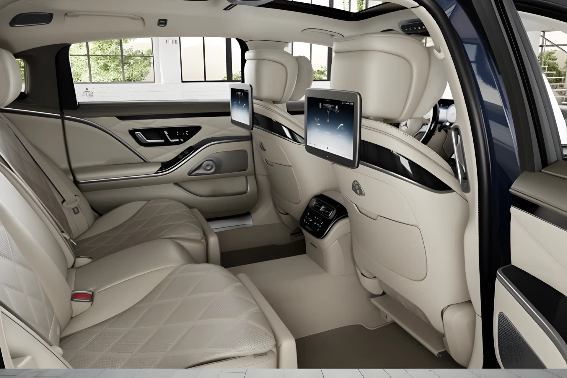 Mercedes Benz Maybach S Class Rear Seat View