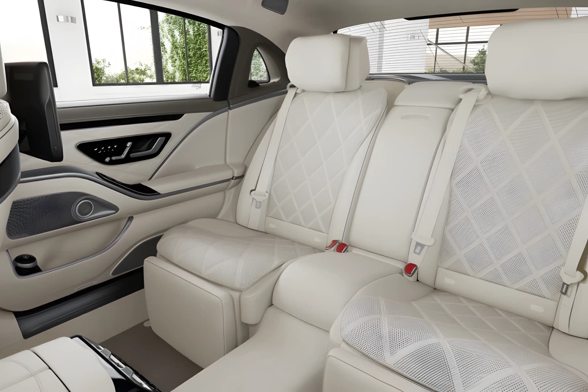 Mercedes Benz Maybach S Class Rear Seat Headrest View