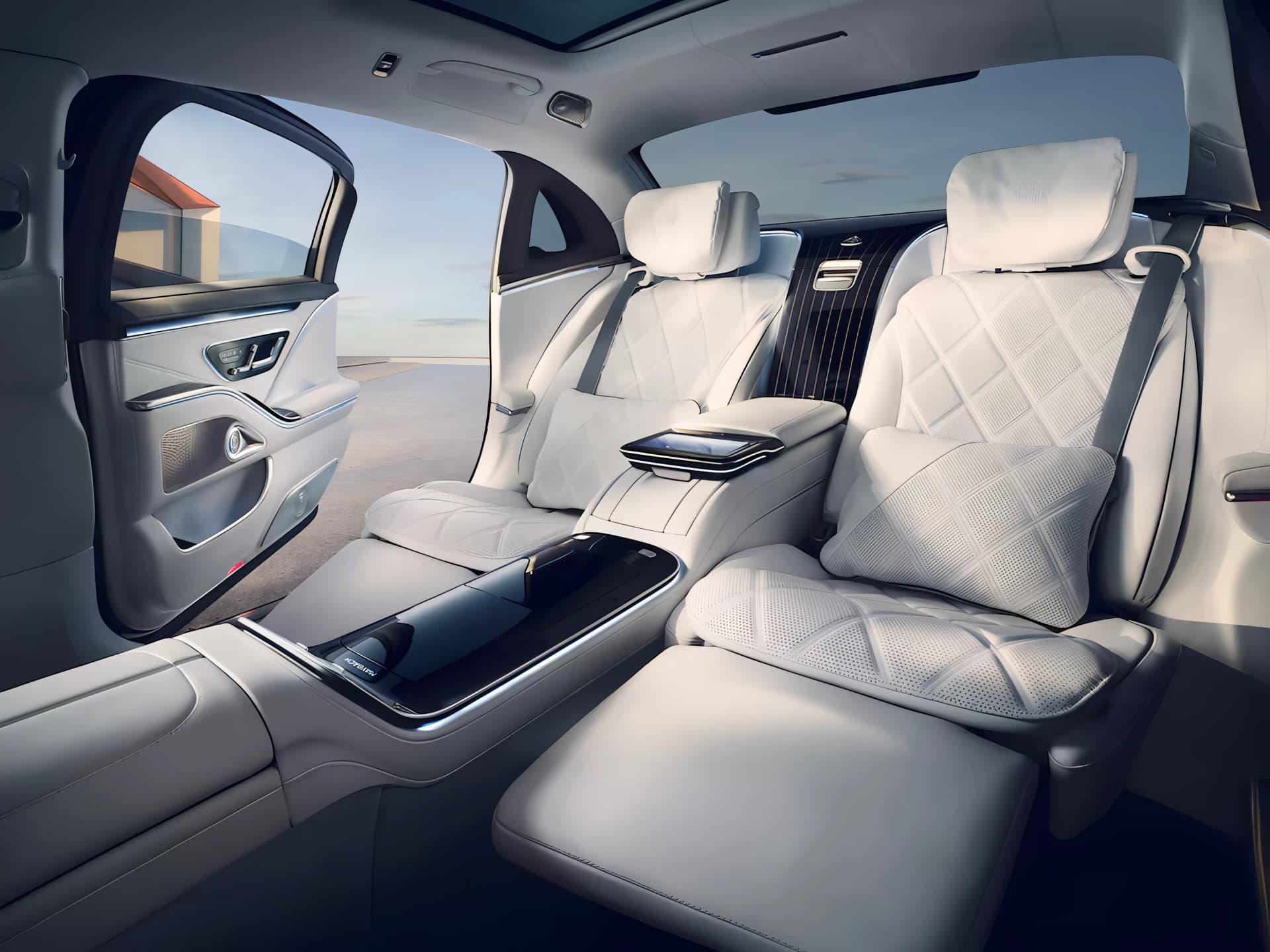 Mercedes Benz Maybach S Class Rear Seat Armrest View